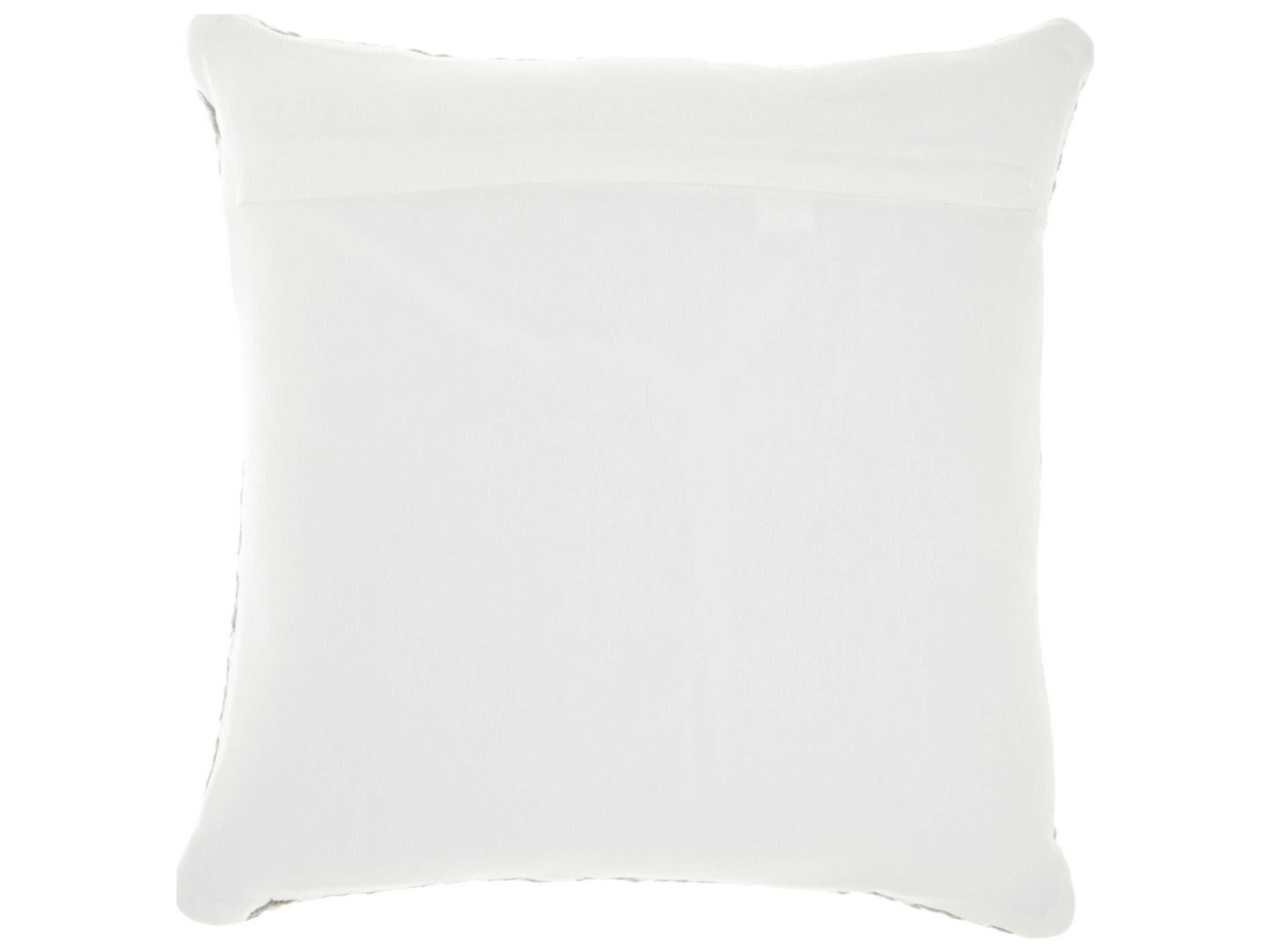 Nourison Outdoor Pillows Grey 18" x 18" Pillow
