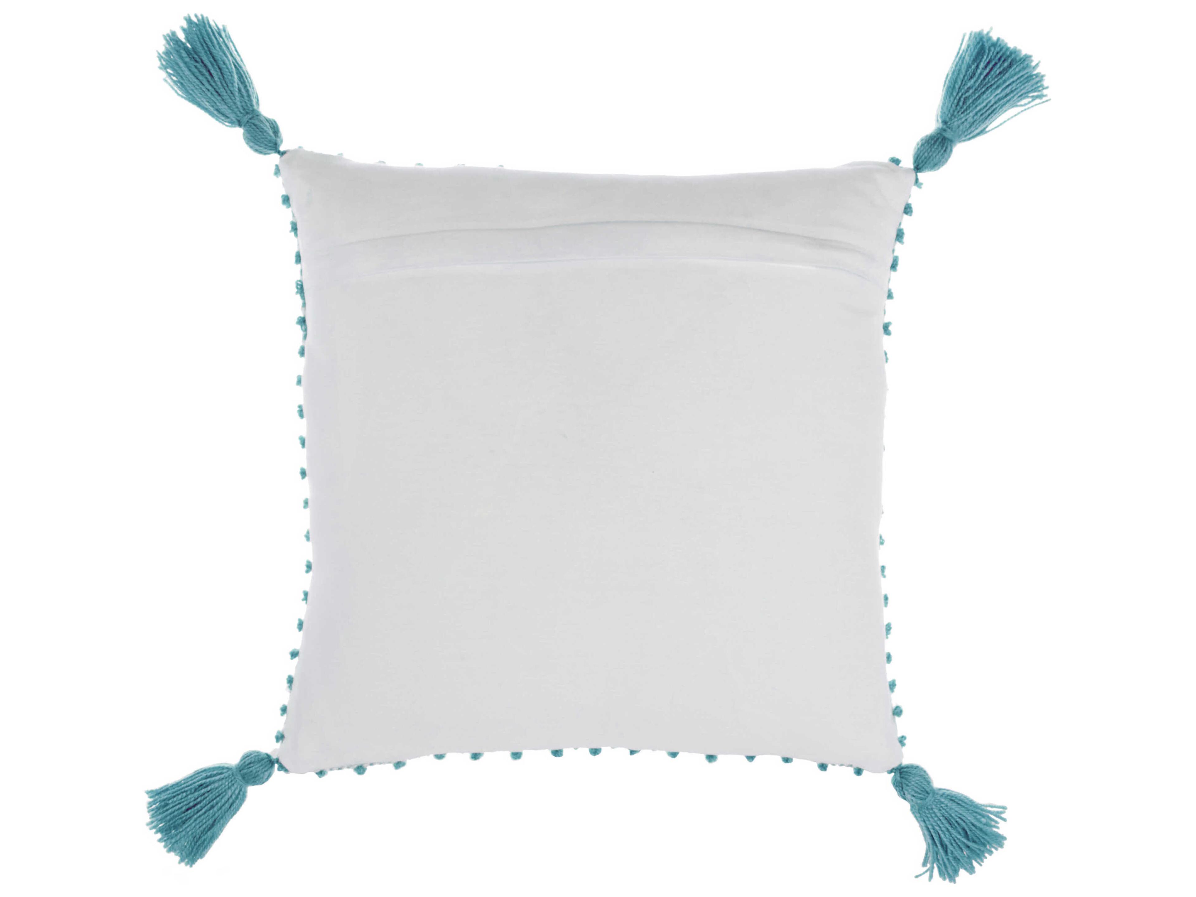Nourison Outdoor Pillows Turquoise 18" x 18" Pillow