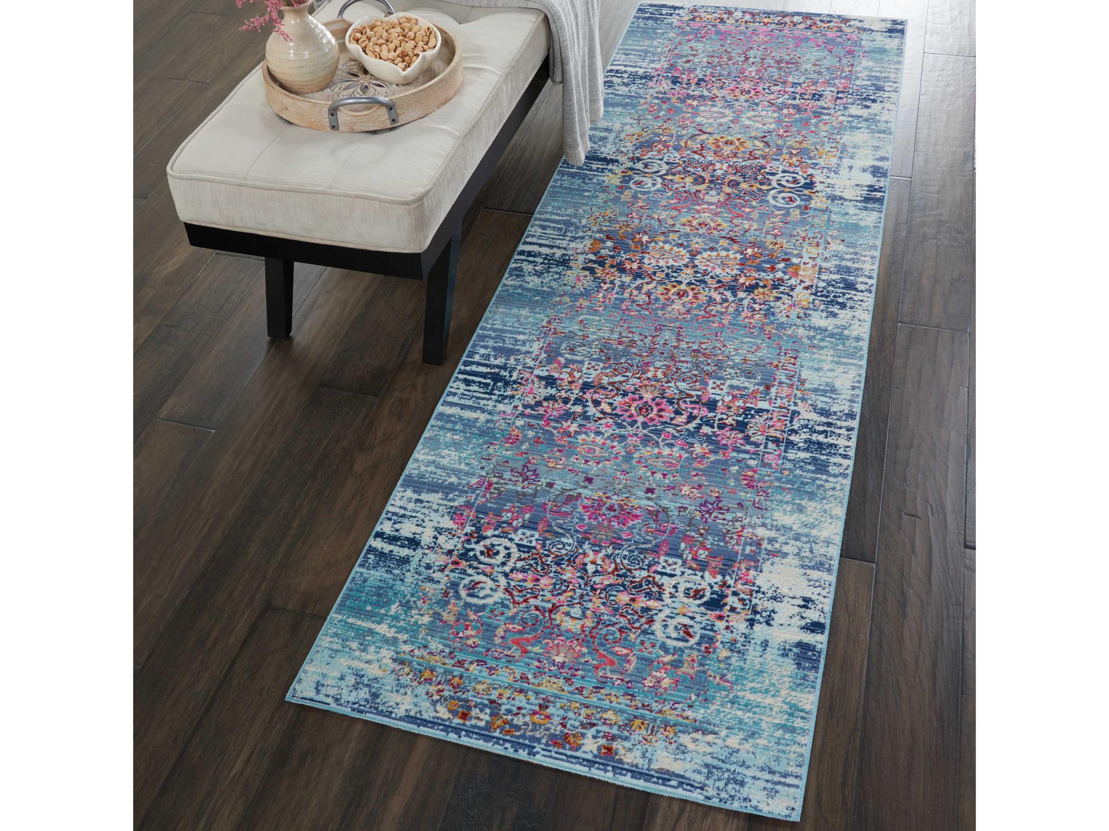 Nourison Vintage Kashan Floral Runner Area Rug