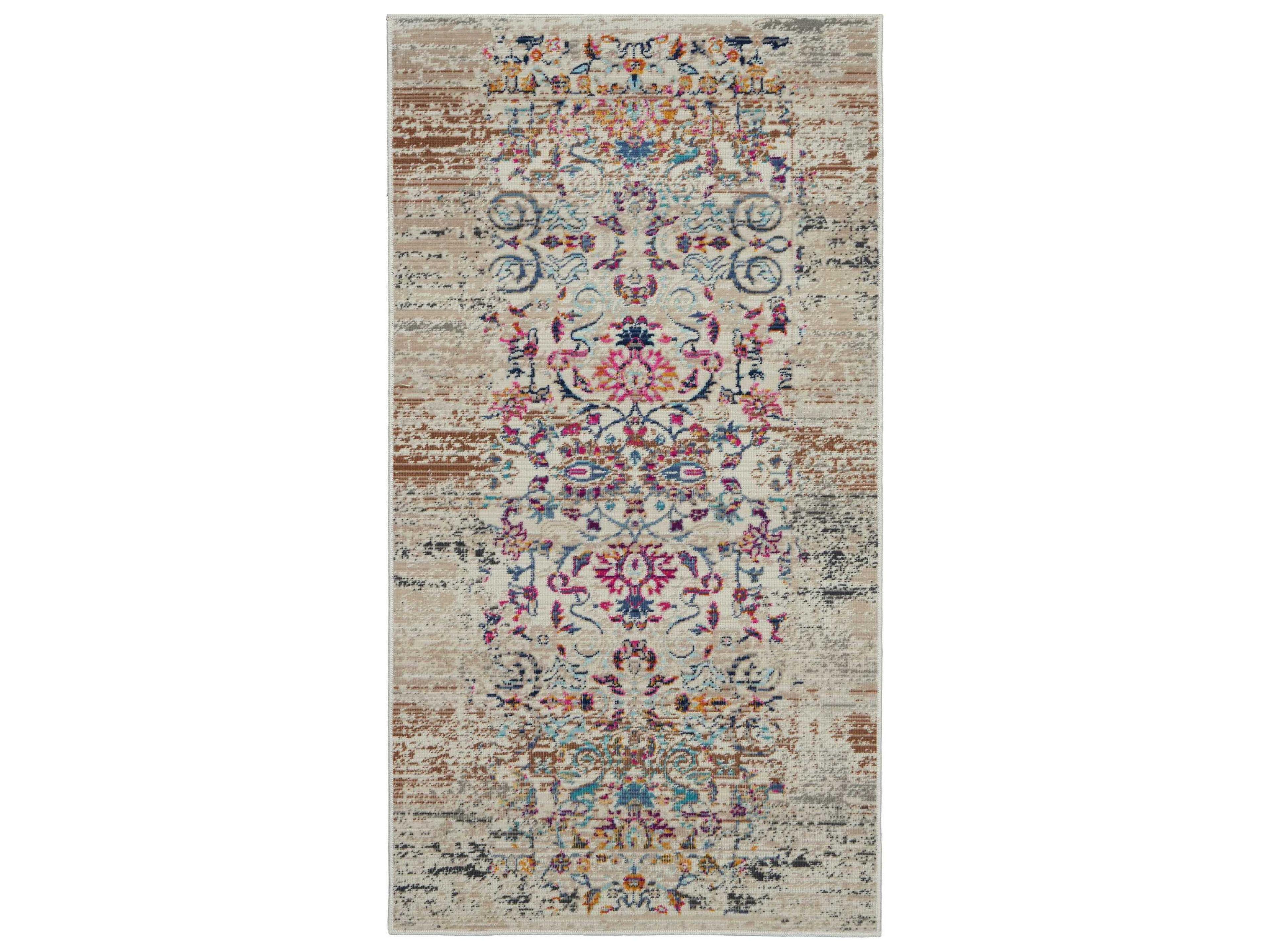 Vintage Kashan Floral Area Rug