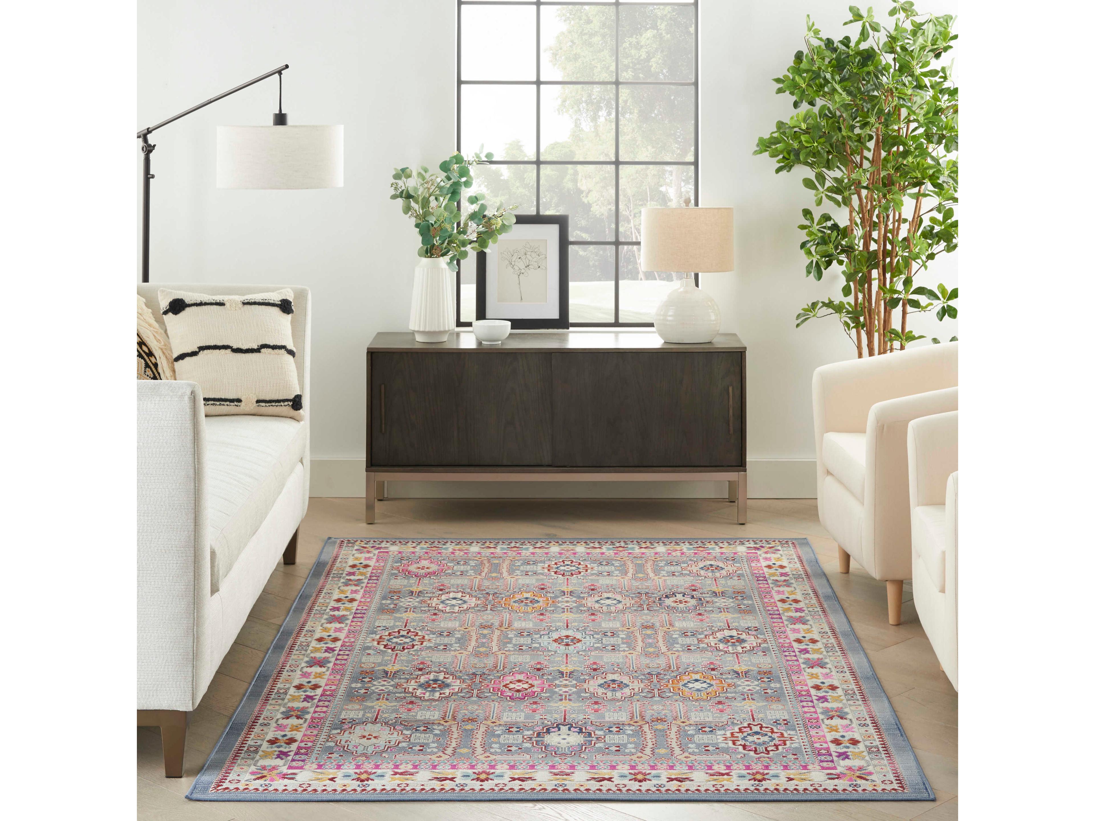 Nourison Vintage Kashan Bordered Area Rug
