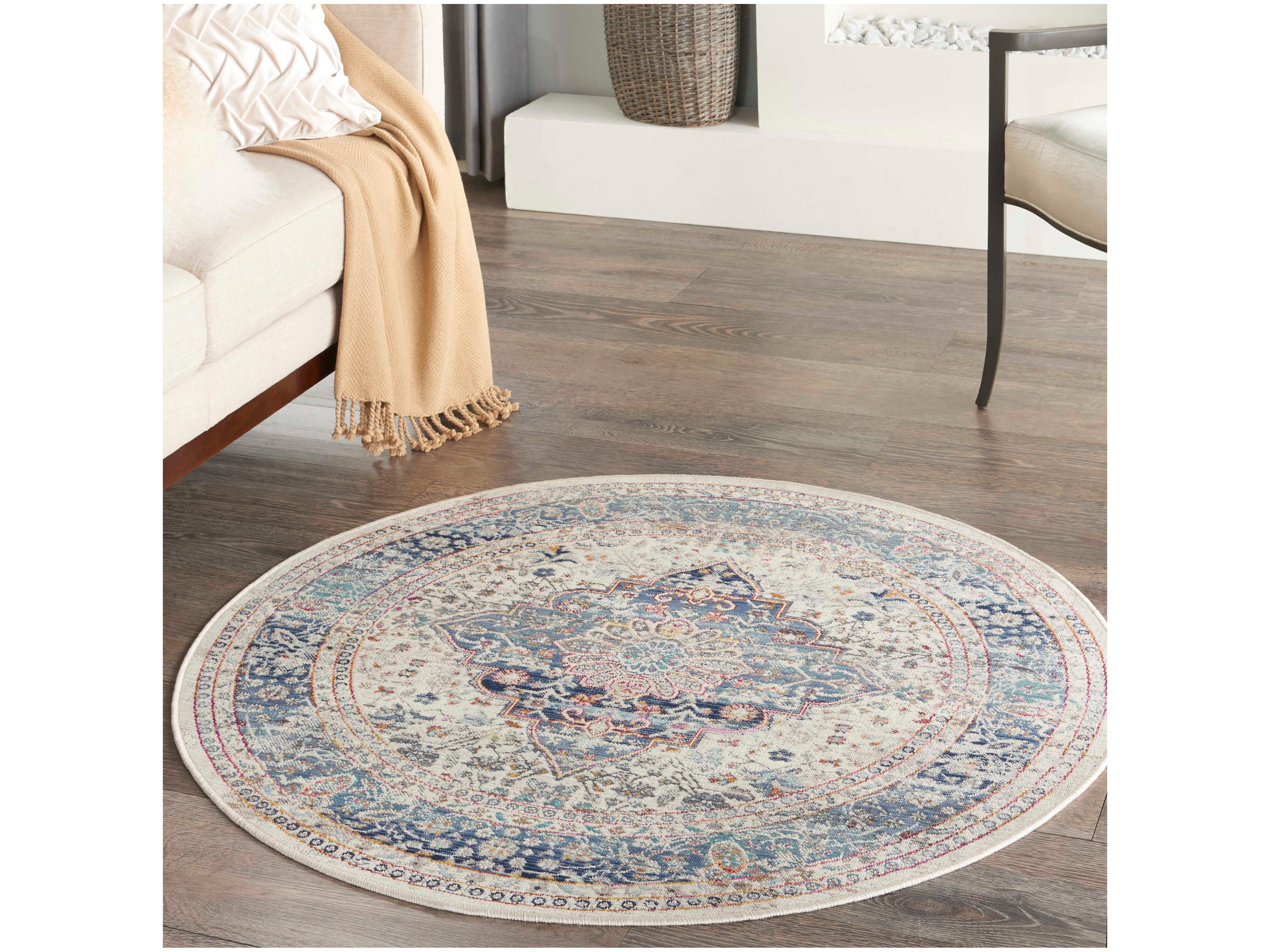 Nourison Vintage Kashan Bordered Area Rug