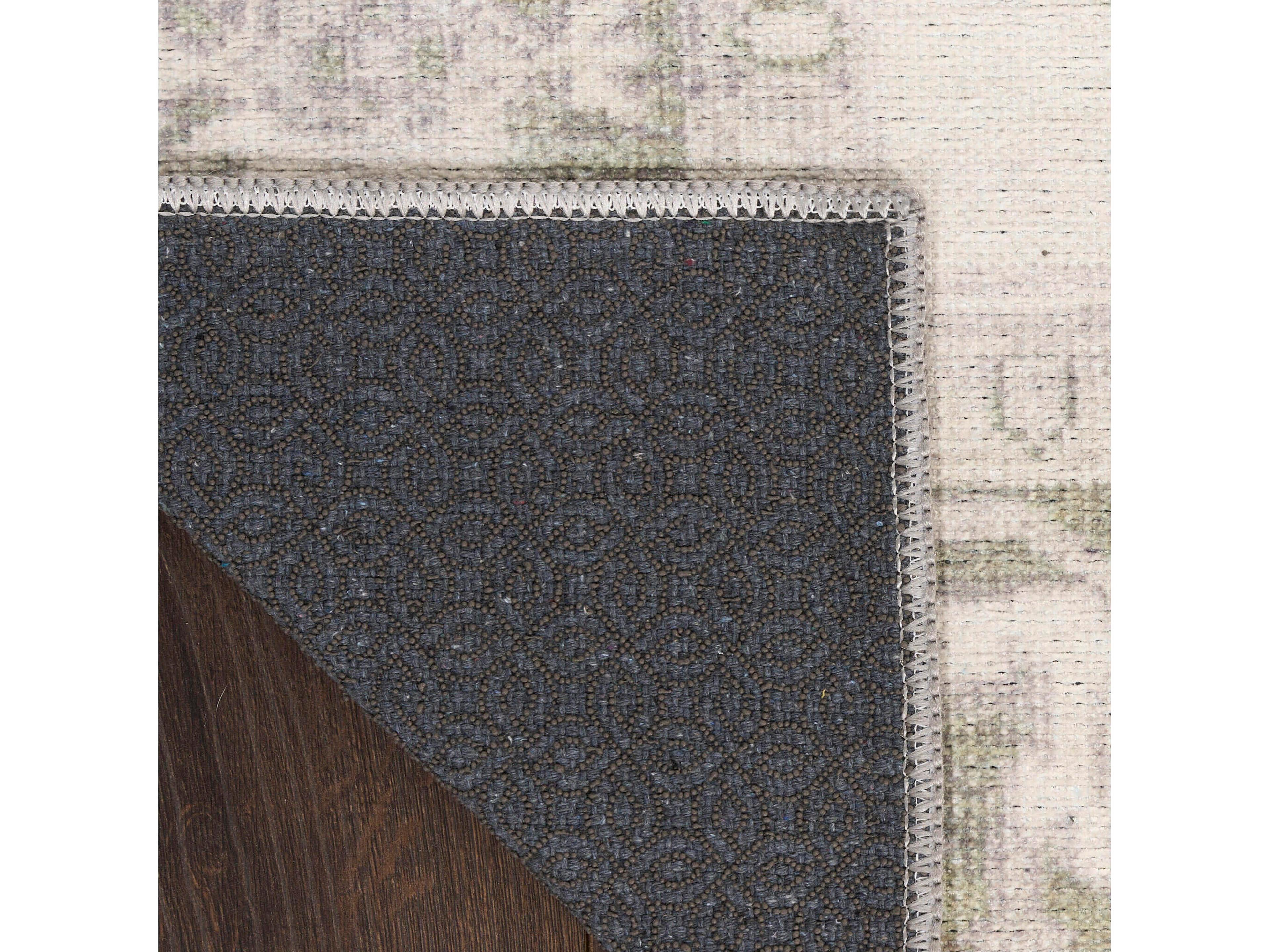 Nourison Vintage Washables Bordered Runner Area Rug