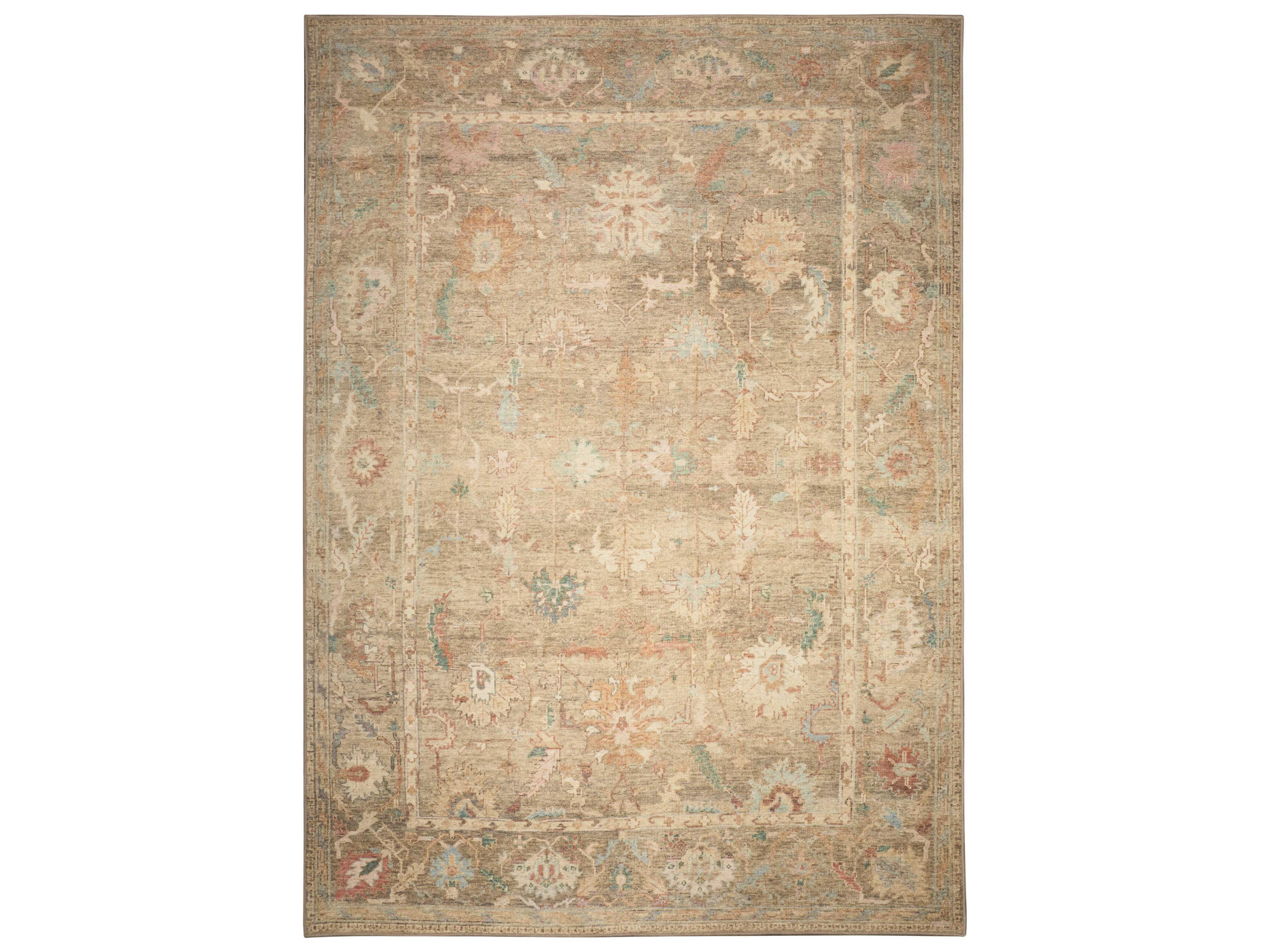 Vintage Washables Bordered Area Rug