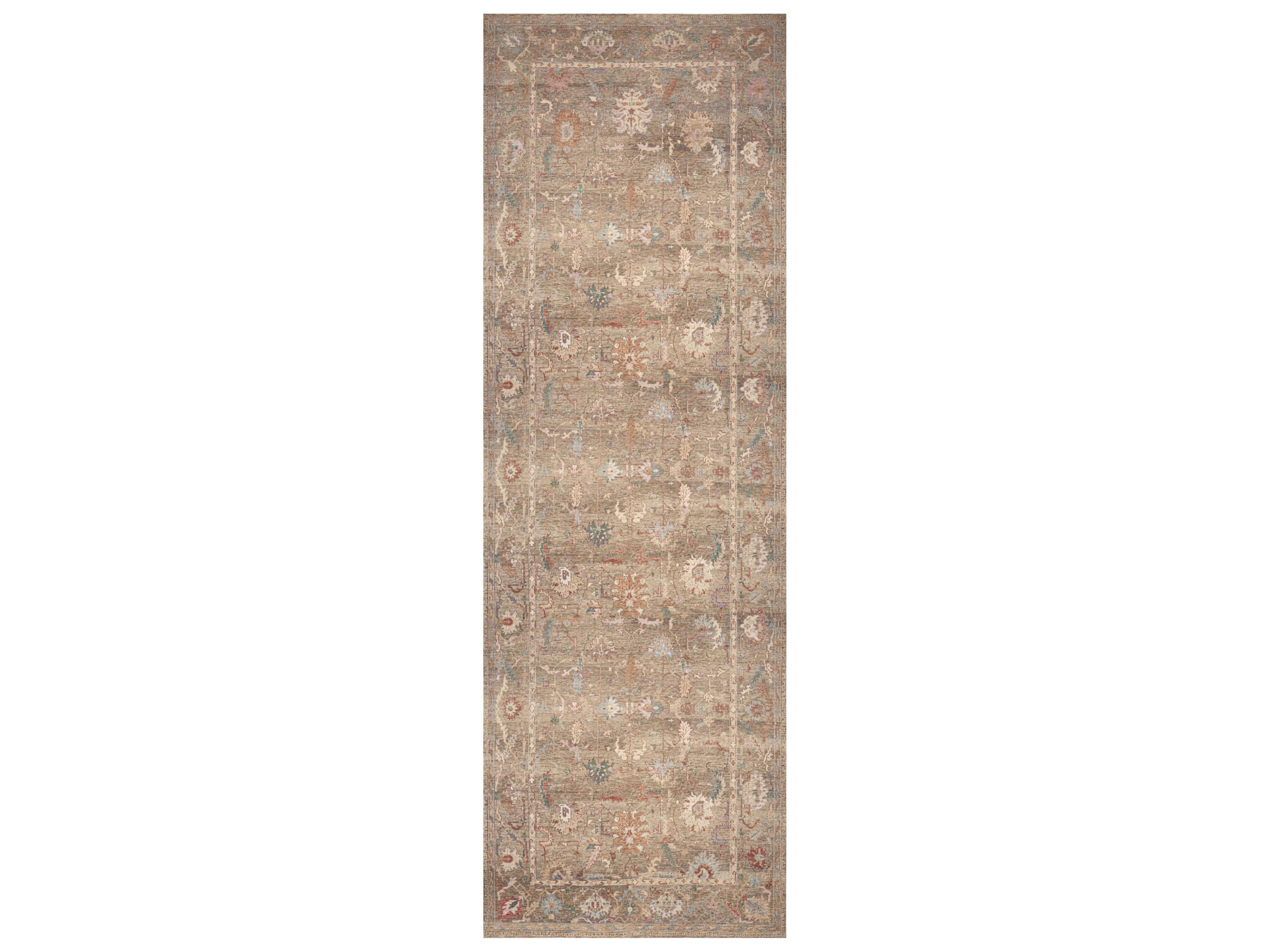 Vintage Washables Bordered Runner Area Rug