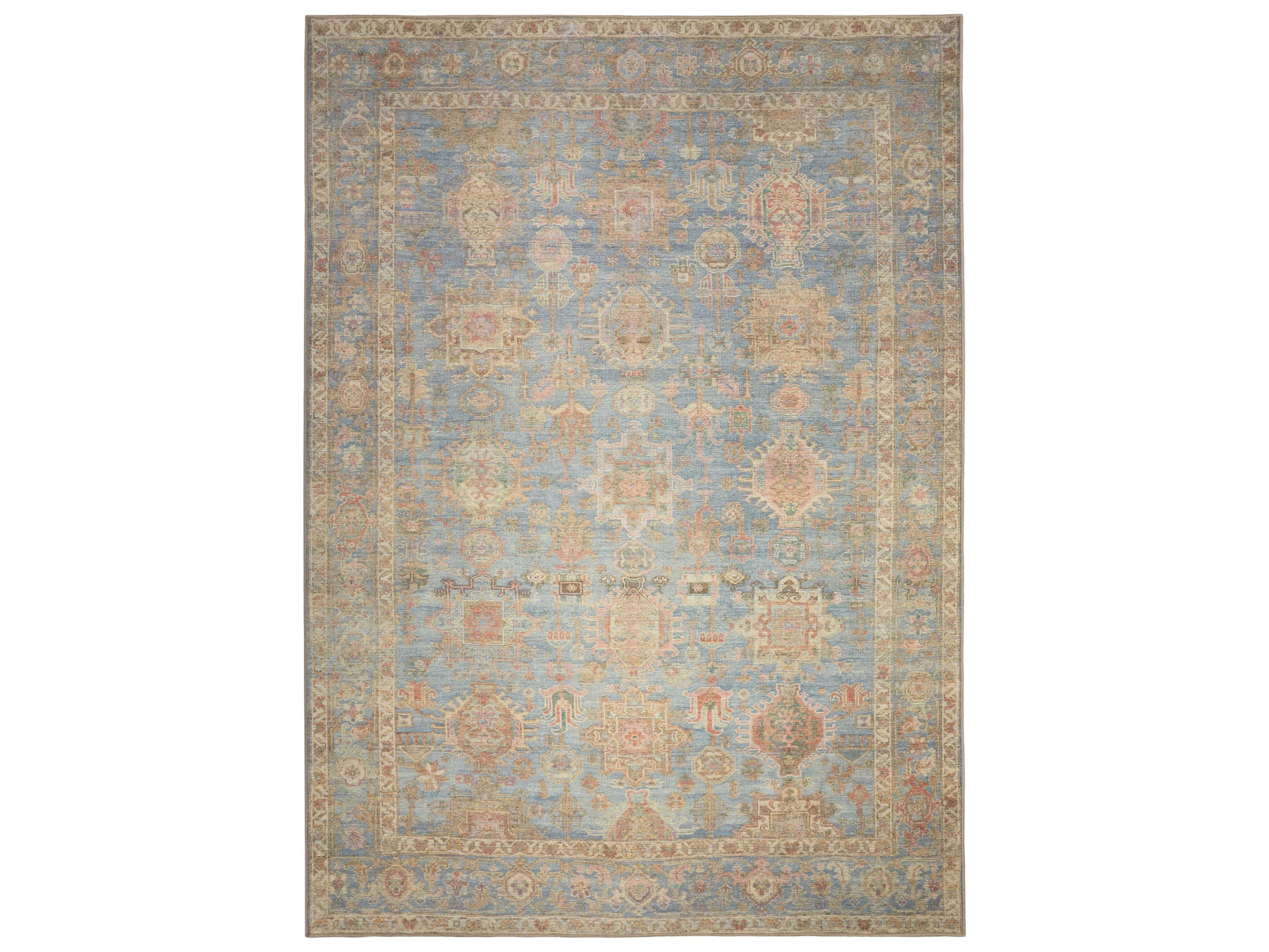Vintage Washables Bordered Area Rug