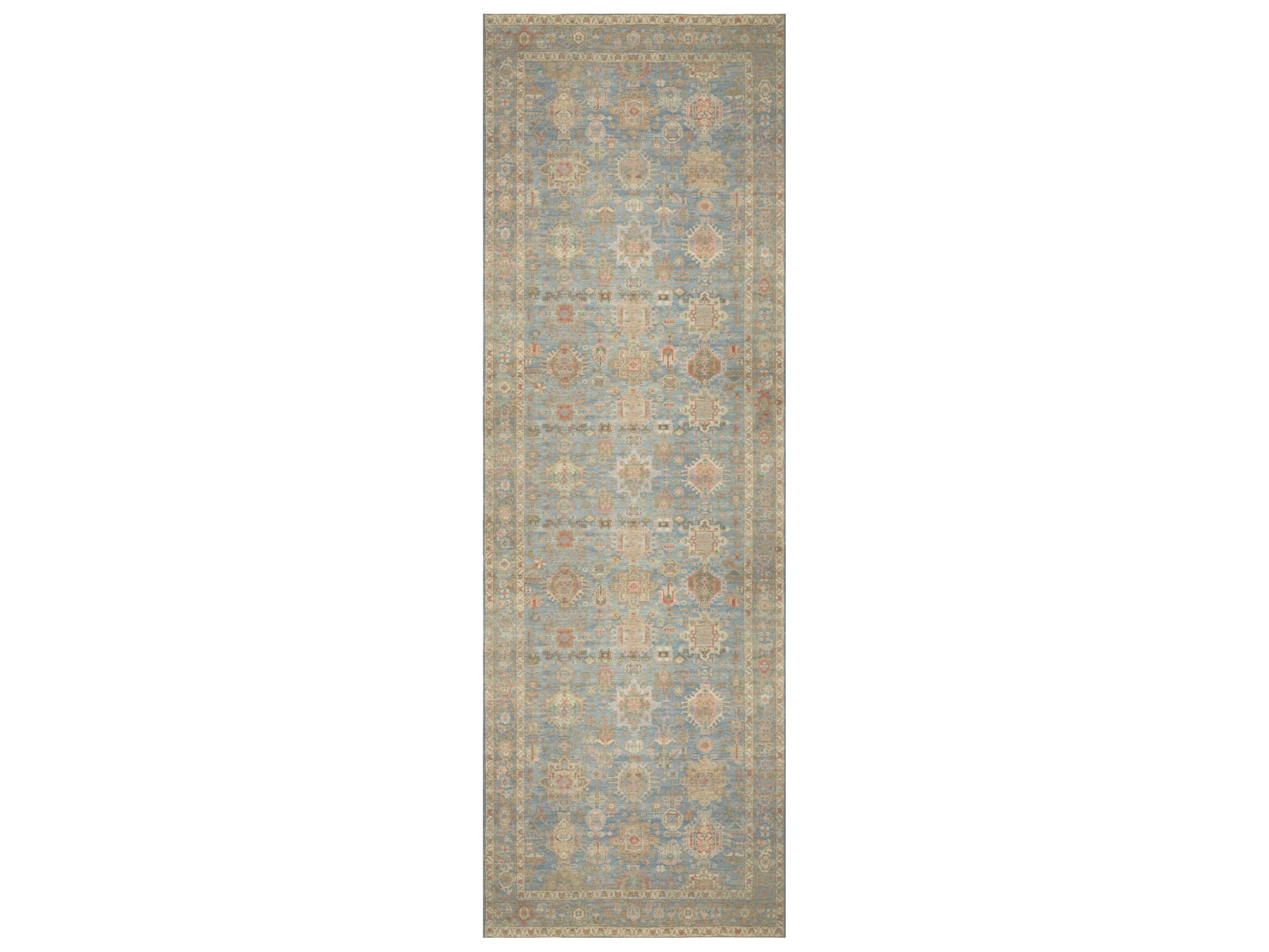 Vintage Washables Bordered Runner Area Rug