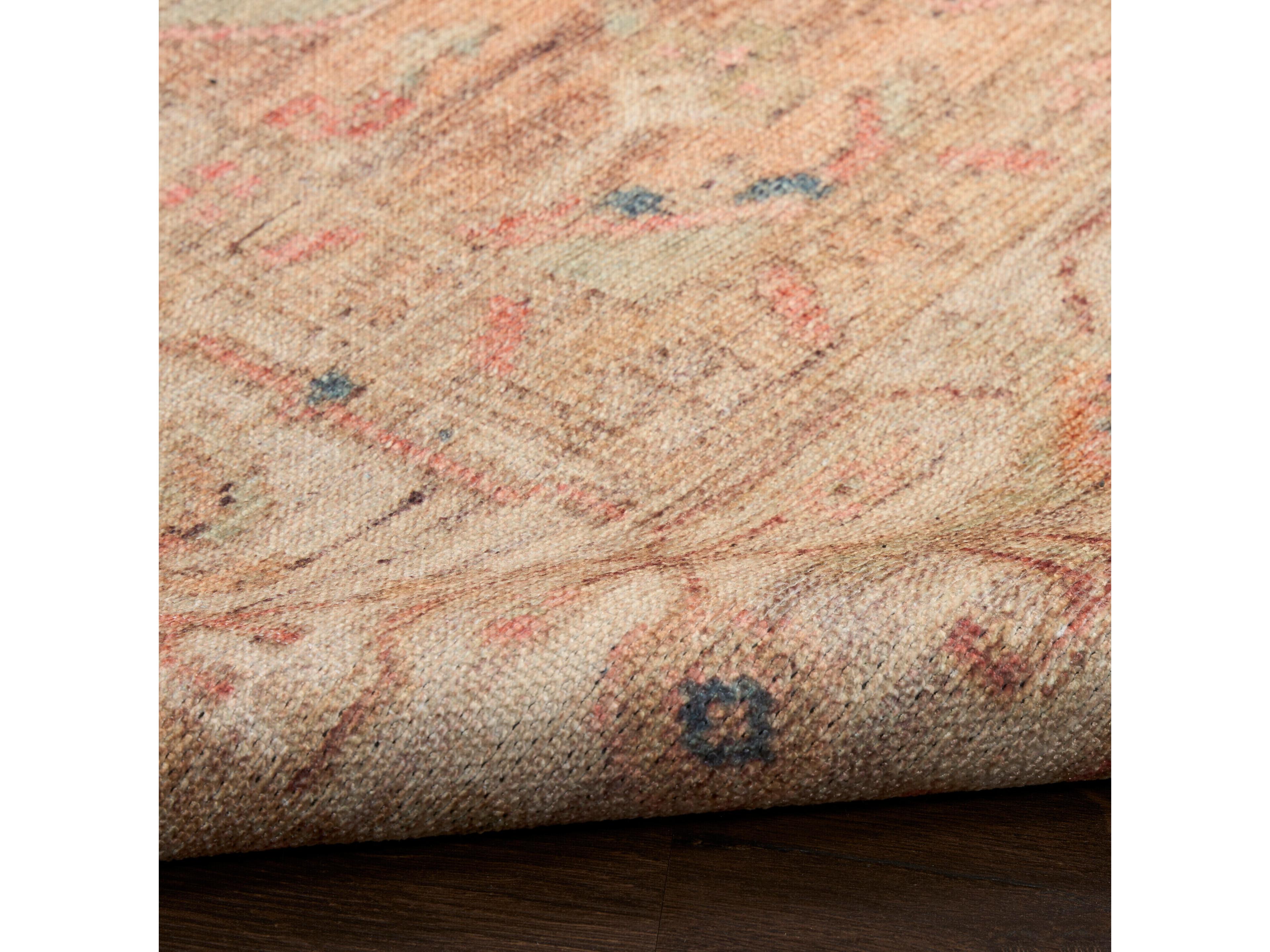 Nourison Vintage Washables Bordered Runner Area Rug