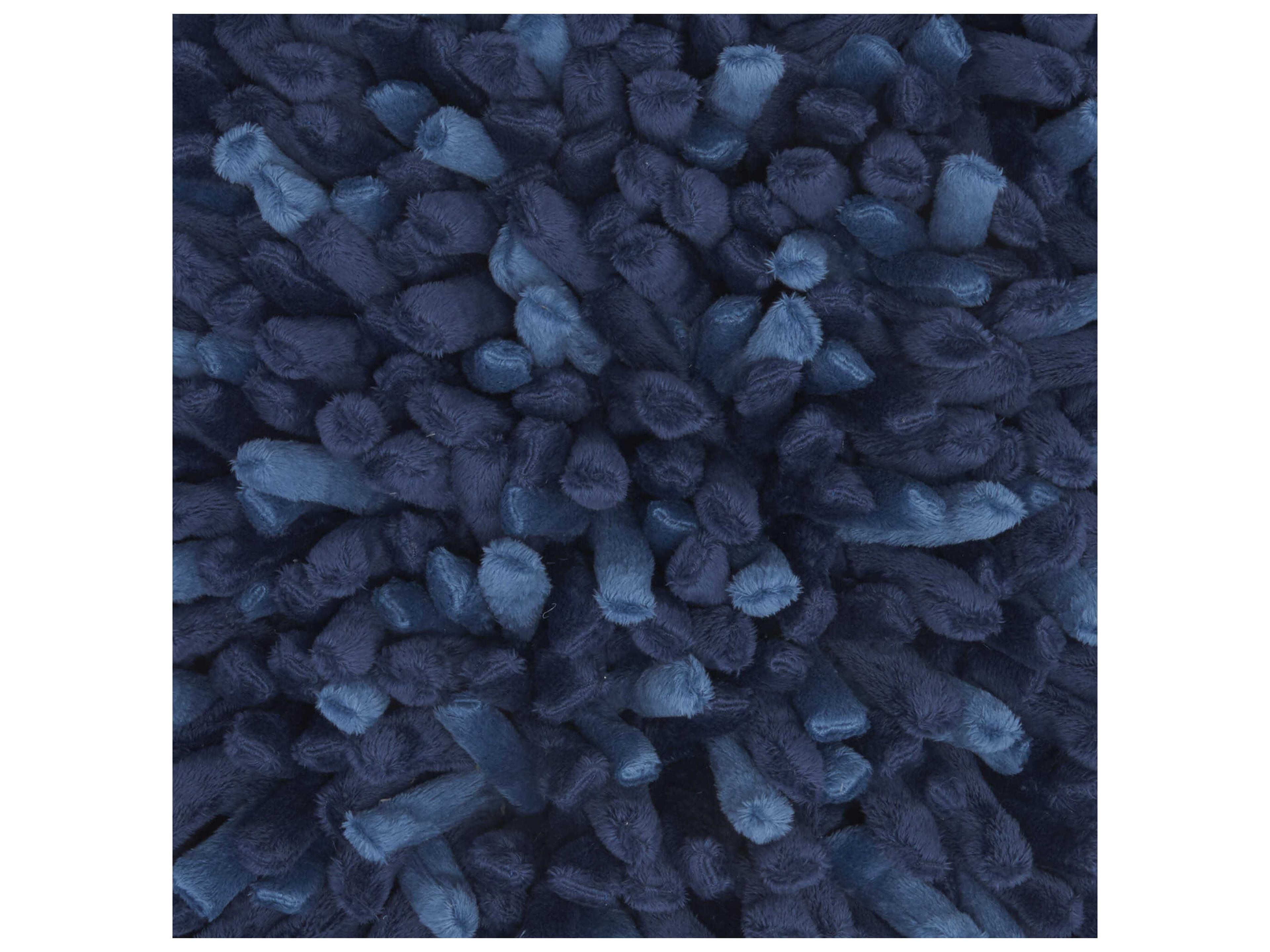 Nourison Sofia Navy 20" x 20" Velvet Sponge Finger Pillow