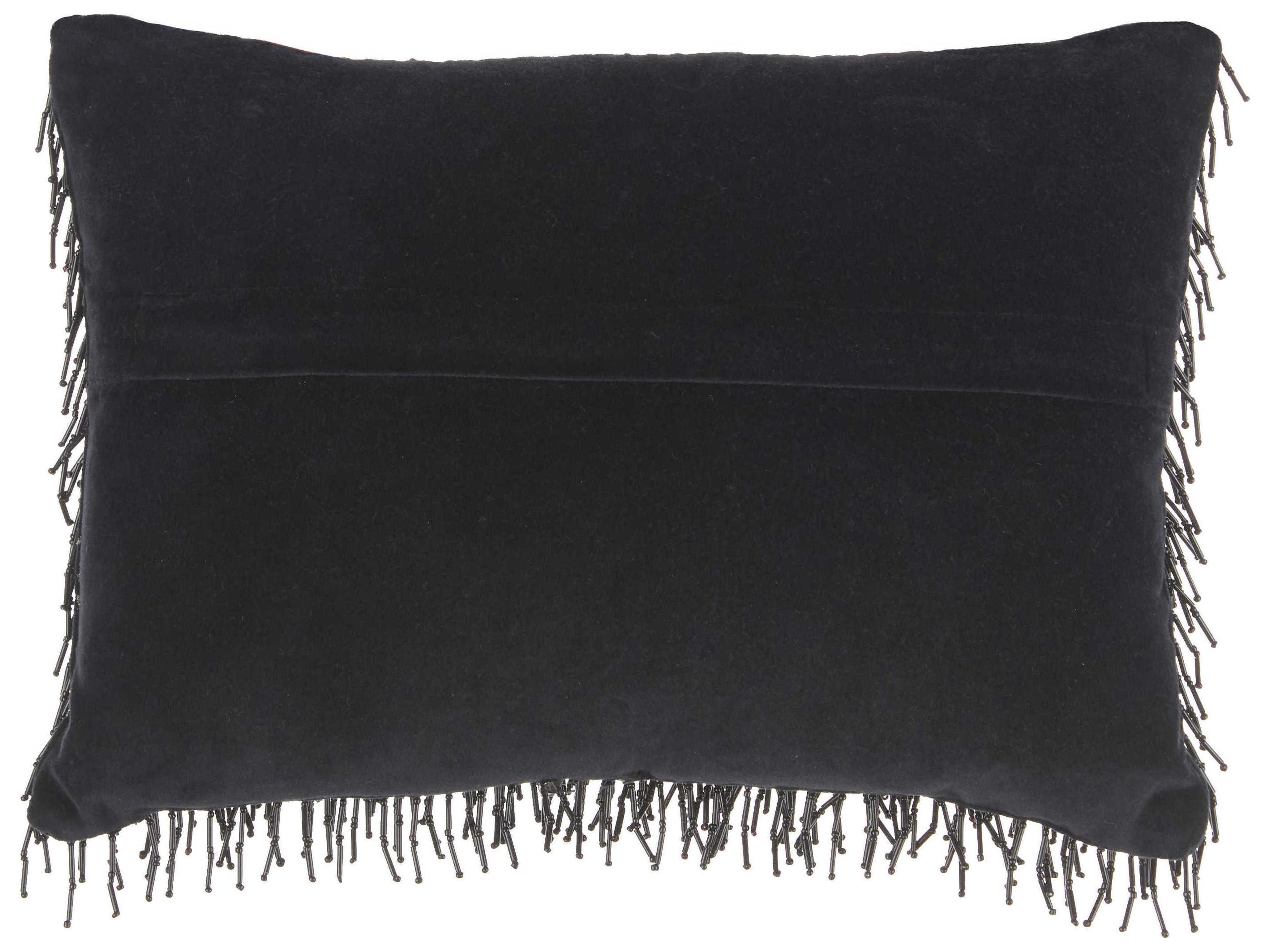 Nourison Luminescence Black 10" x 14" Pillow