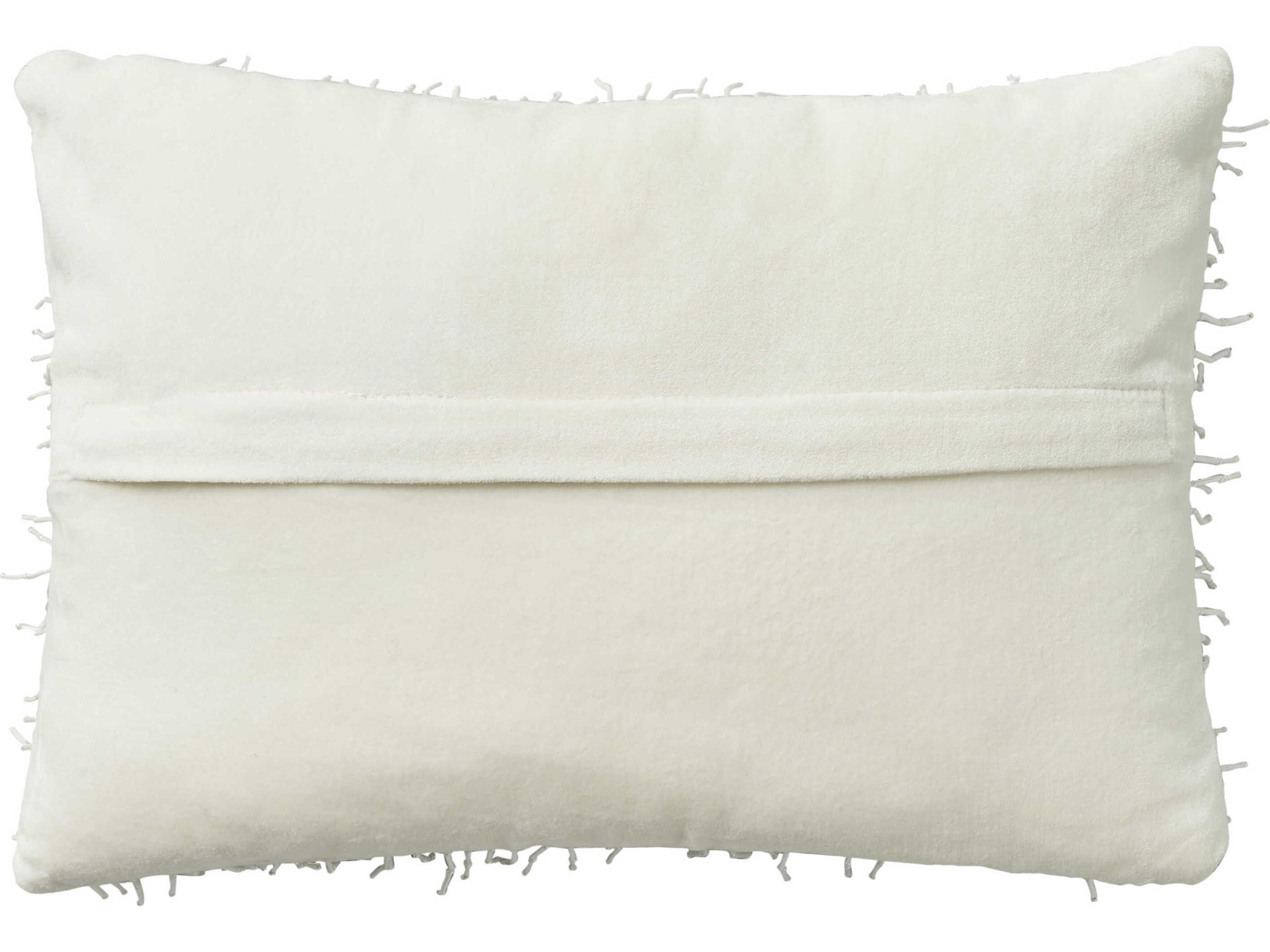 Nourison Luminescence White 10" x 14" Pillow