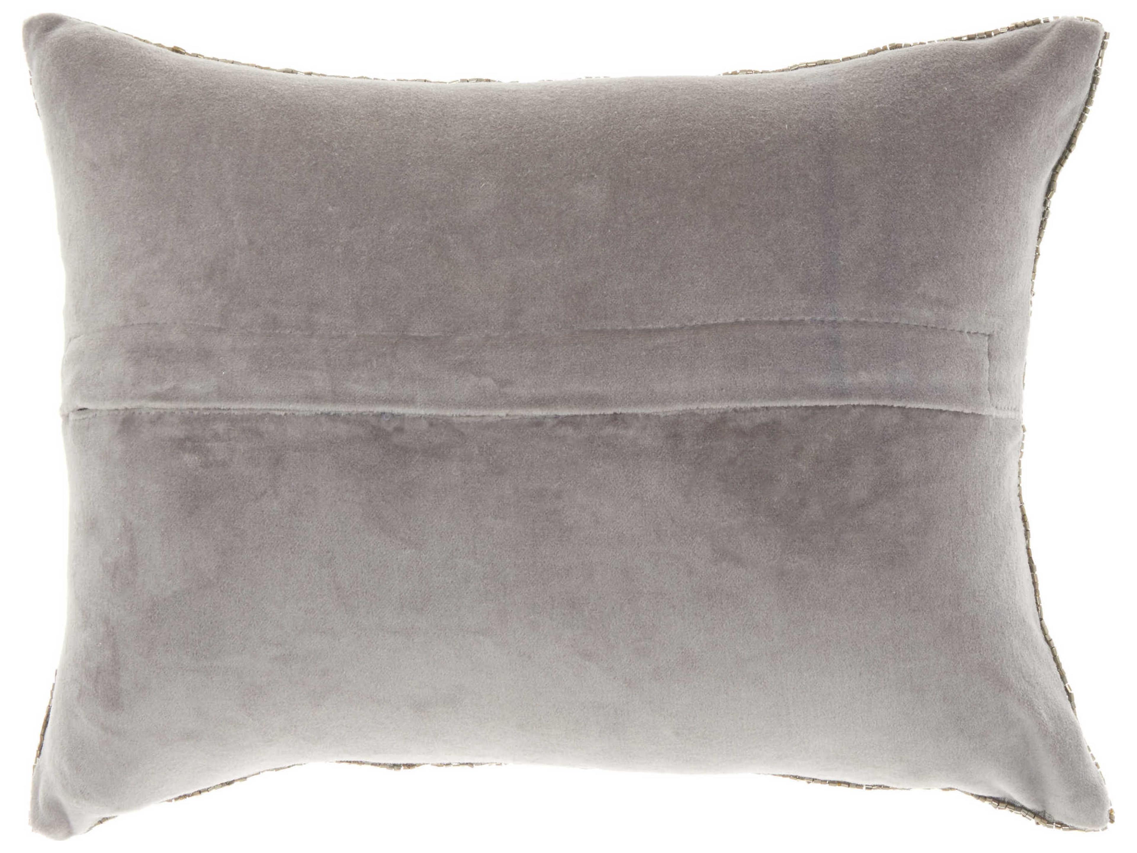 Nourison Luminescence Pewter Pillow
