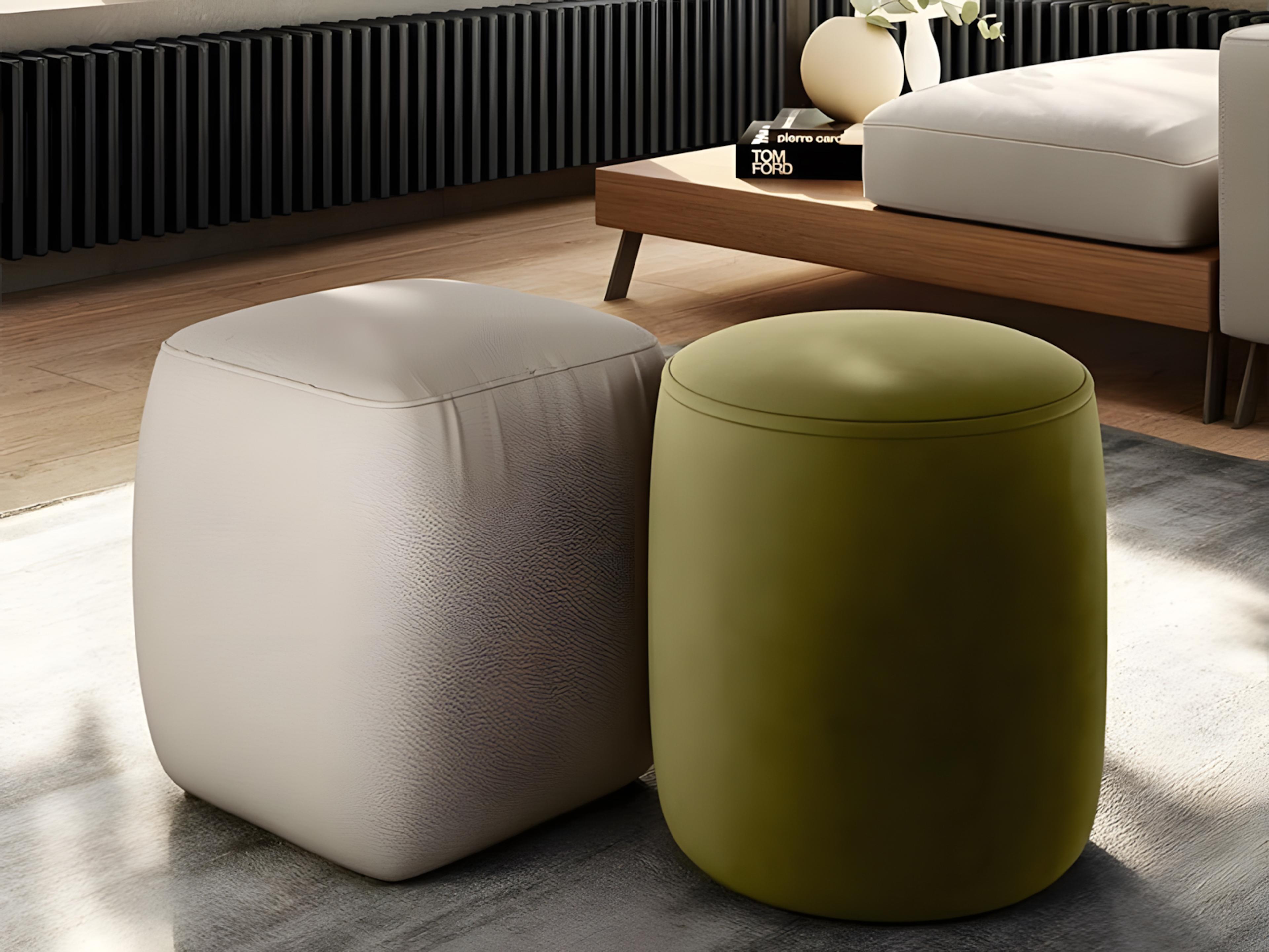 Natuzzi Editions Gaia Small Round Ottoman