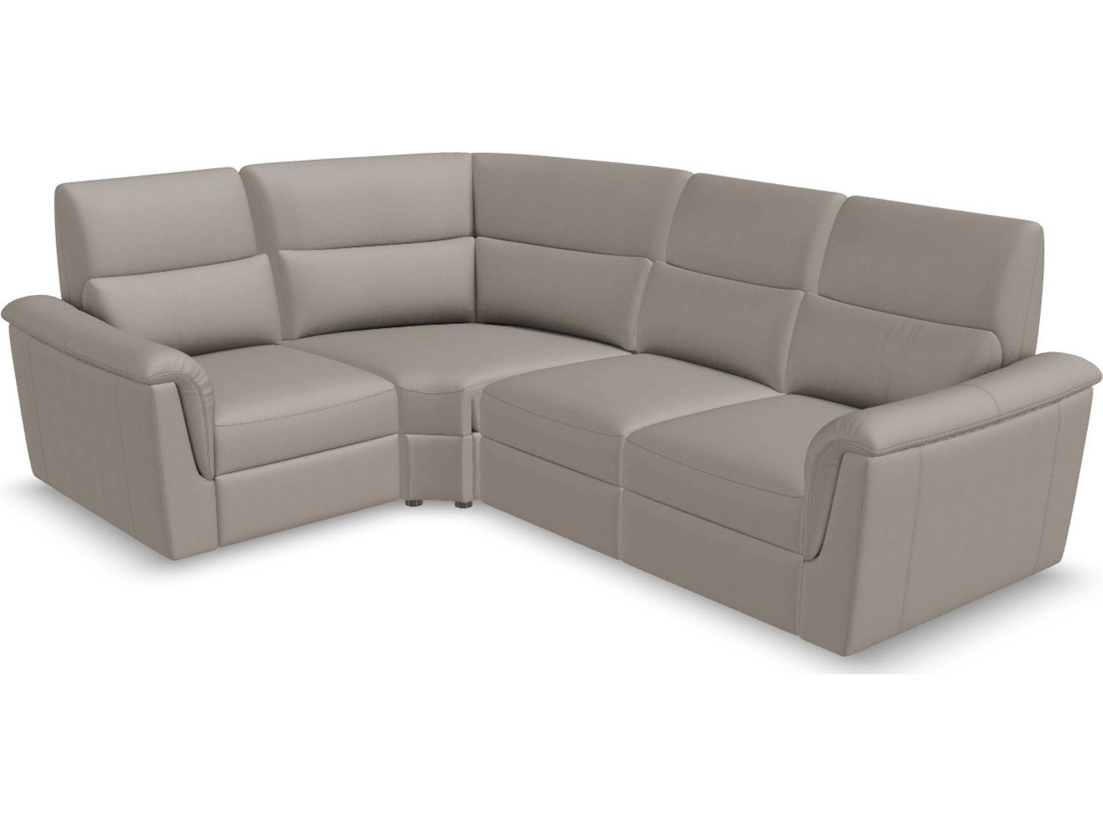 Amorevole Leather Sectional Sofa