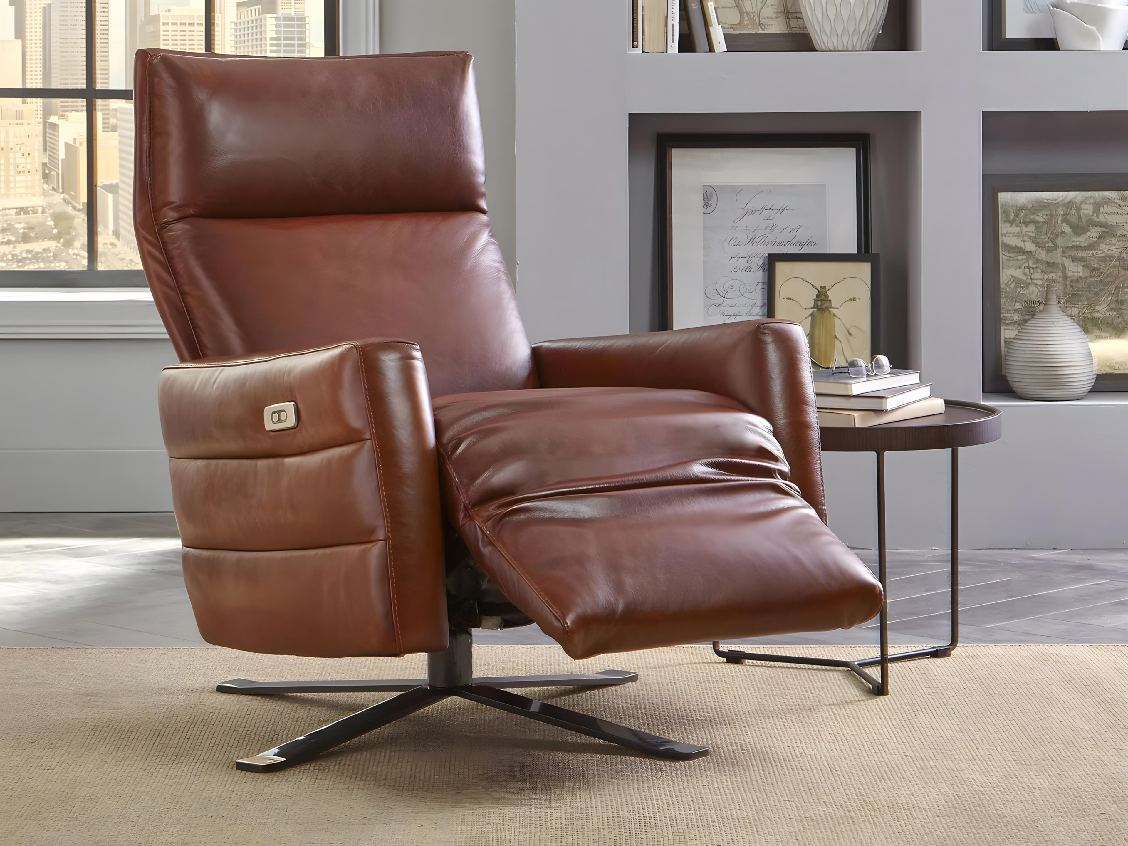 Natuzzi Editions Istante Power Reclining Electric Swivel Chair
