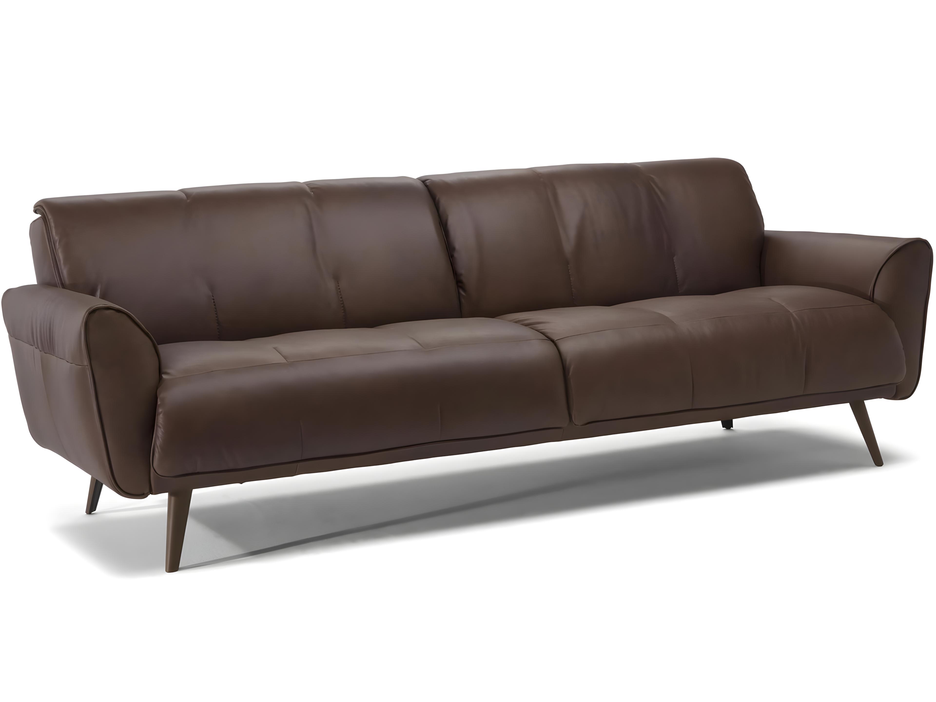 Talento Leather Sofa Modern Stationary Couch