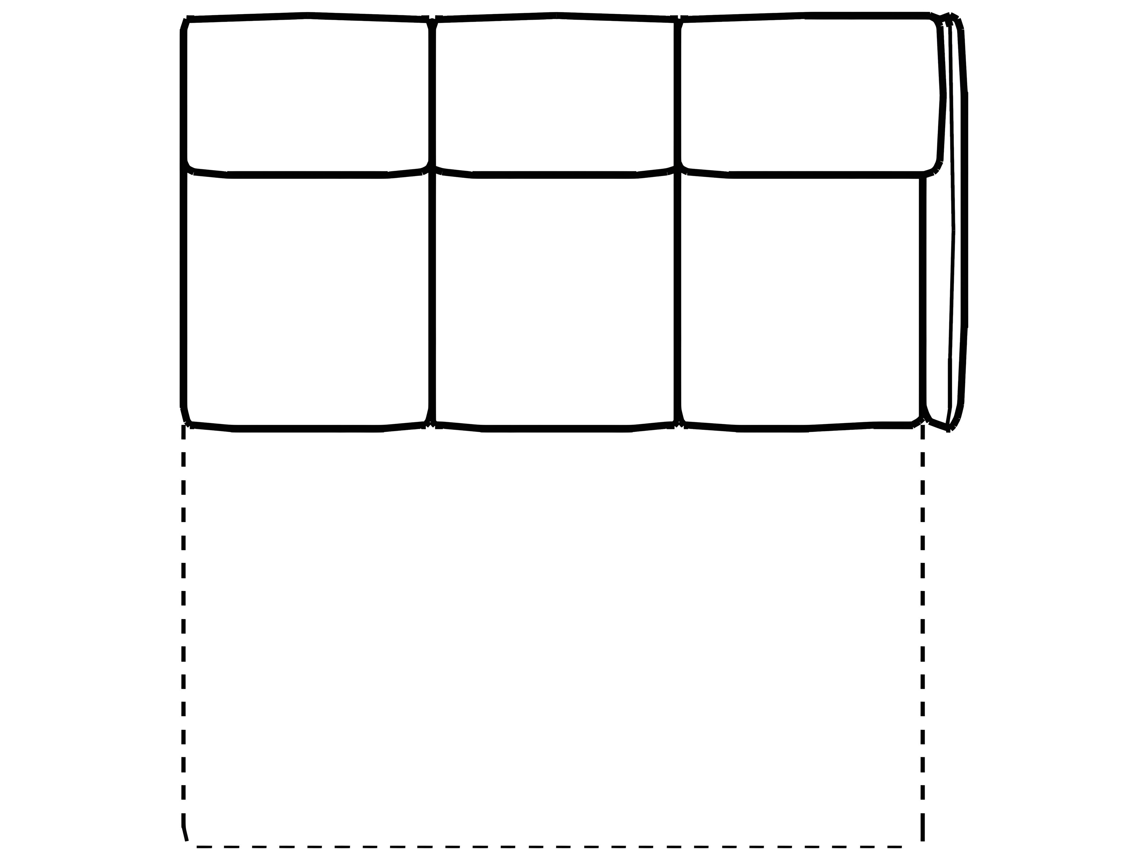 Meraviglia Right Arm Facing Sofa Bad with Greenplus Mattress