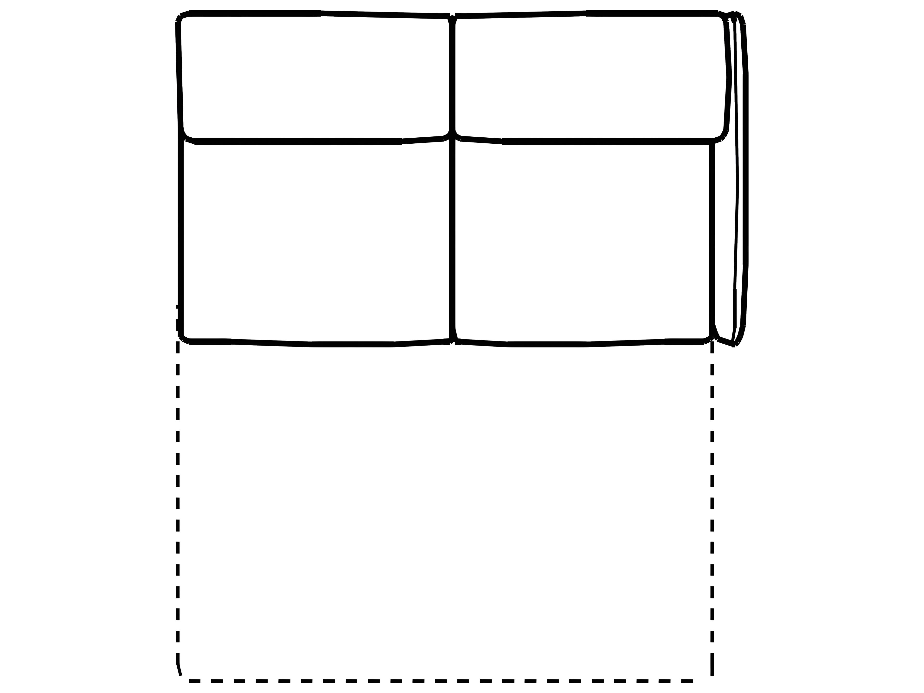 Meraviglia Right Arm Facing Sofa Bed with Memory Unlined Mattress