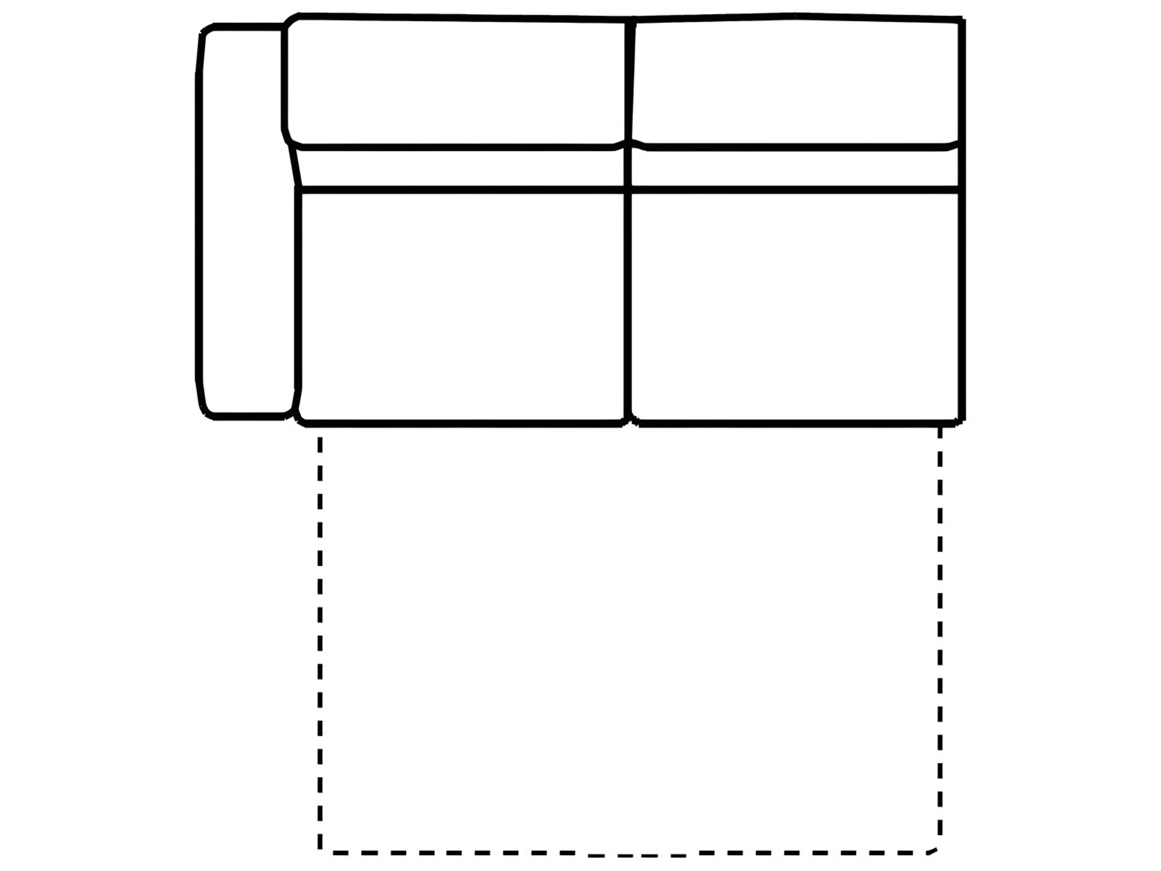 Piacevole Left Arm Facing Sofa Bed