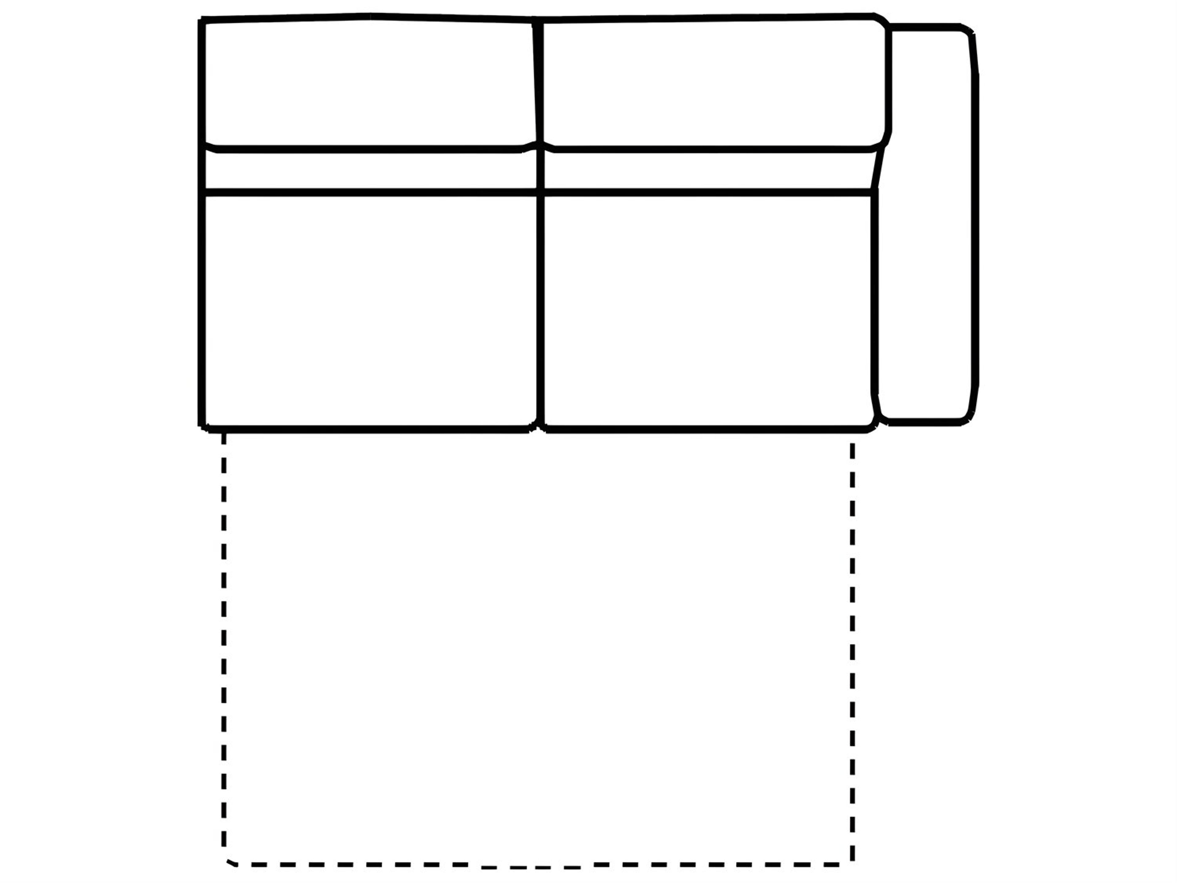 Piacevole Right Arm Facing Sofa Bed