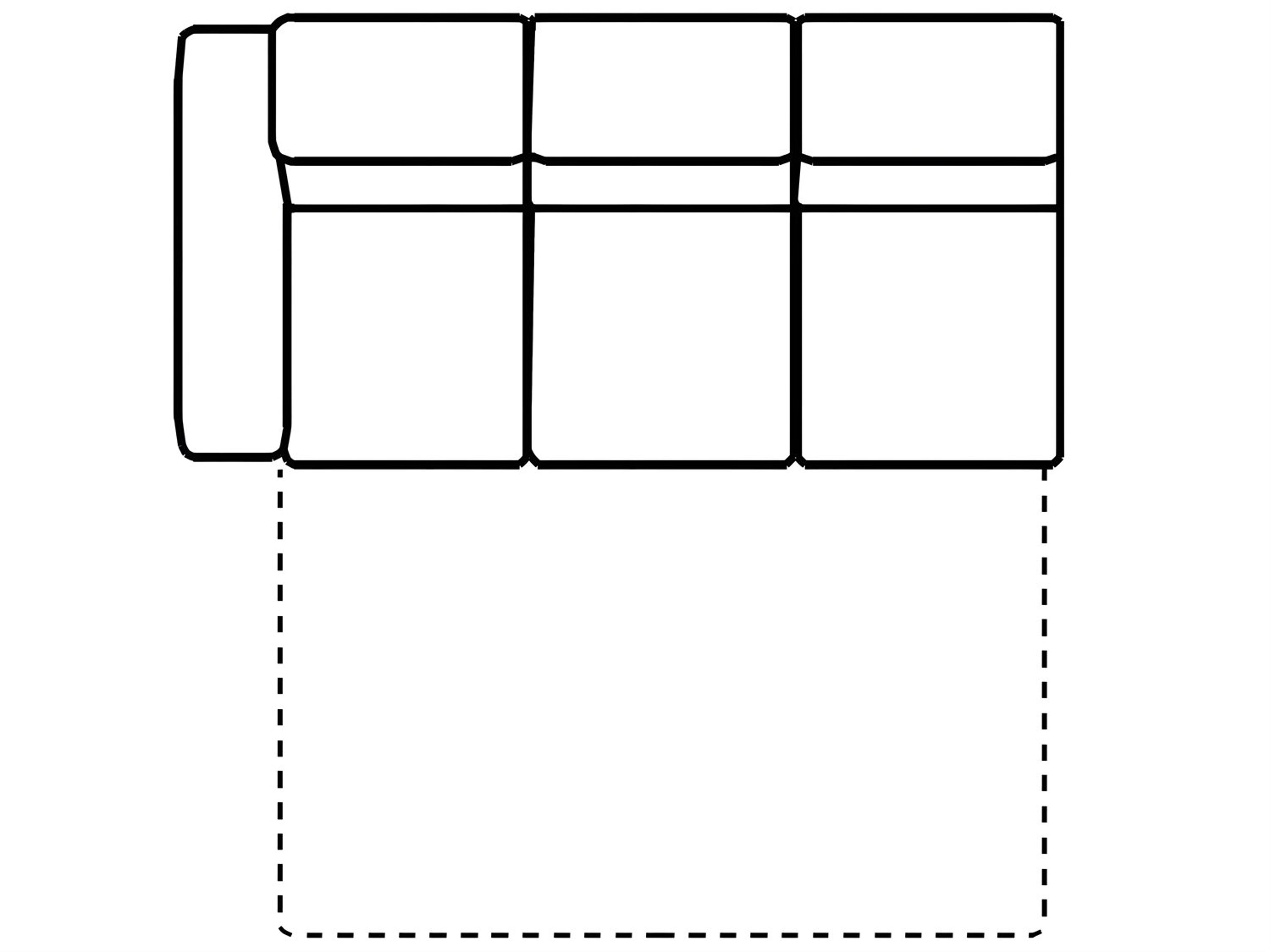 Piacevole Left Arm Facing Sofa Bed