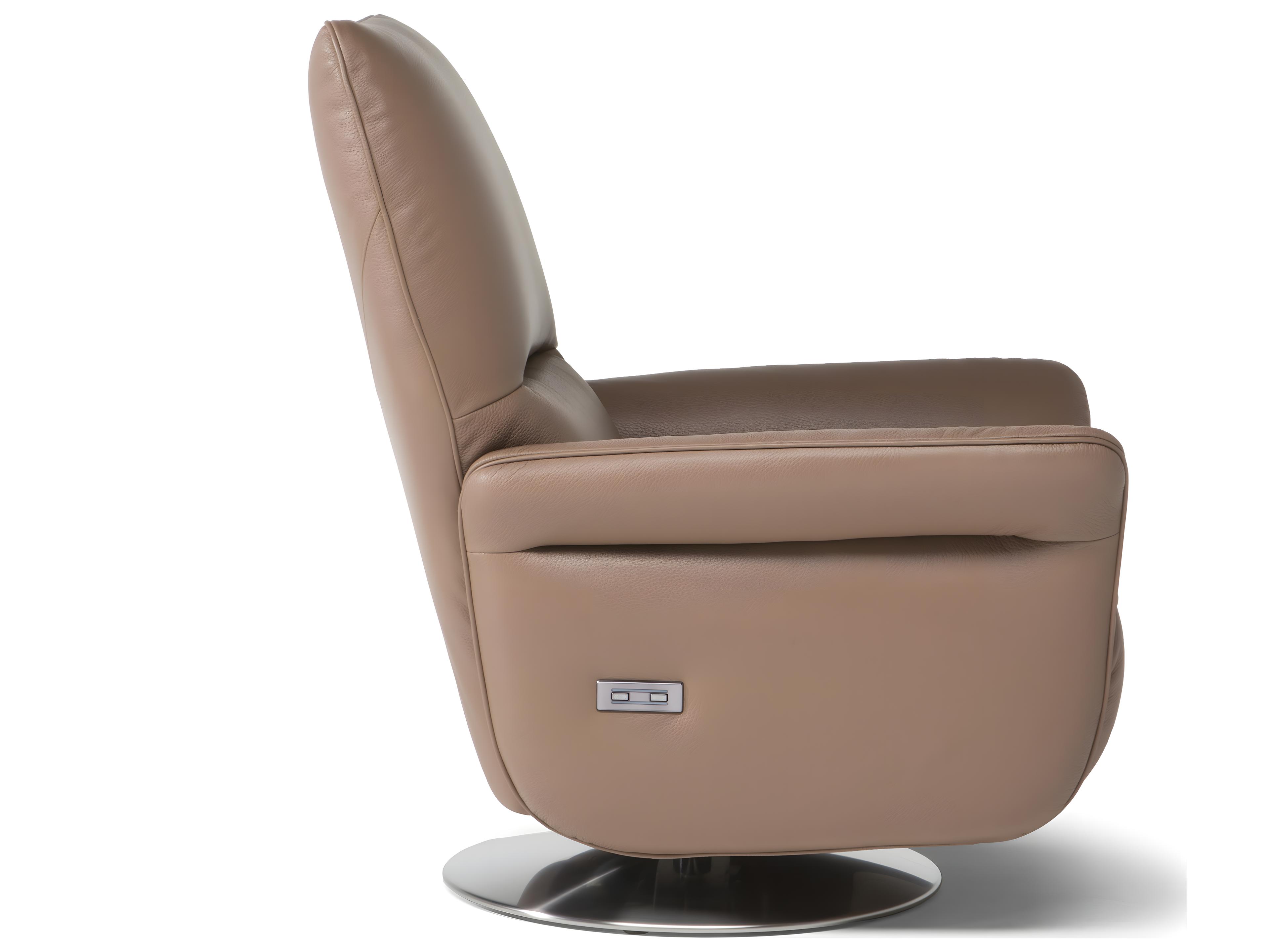 Natuzzi Editions Angelica King Swivel Double Reclining Accent Chair