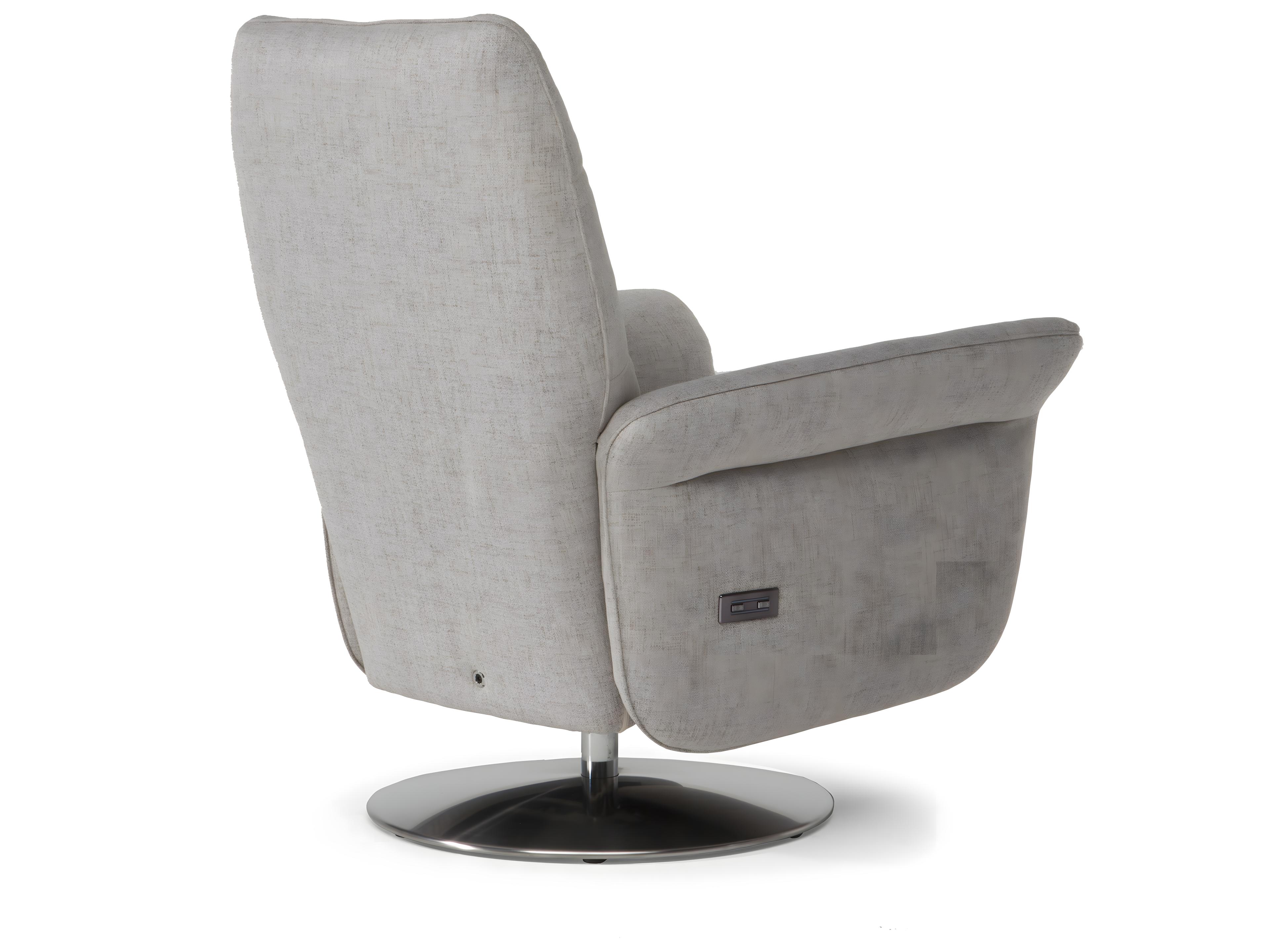 Natuzzi Editions Angelica Queen Swivel Double Reclining Accent Chair