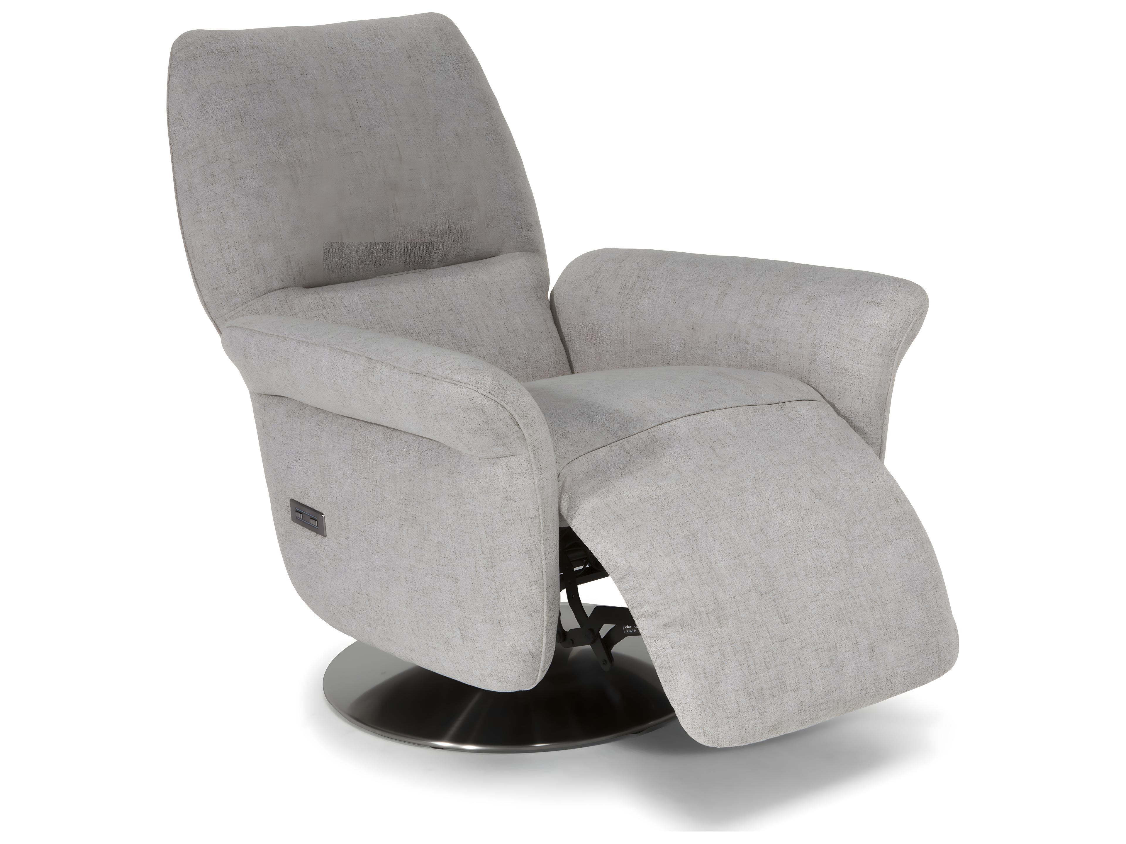 Natuzzi Editions Angelica Queen Swivel Double Reclining Accent Chair