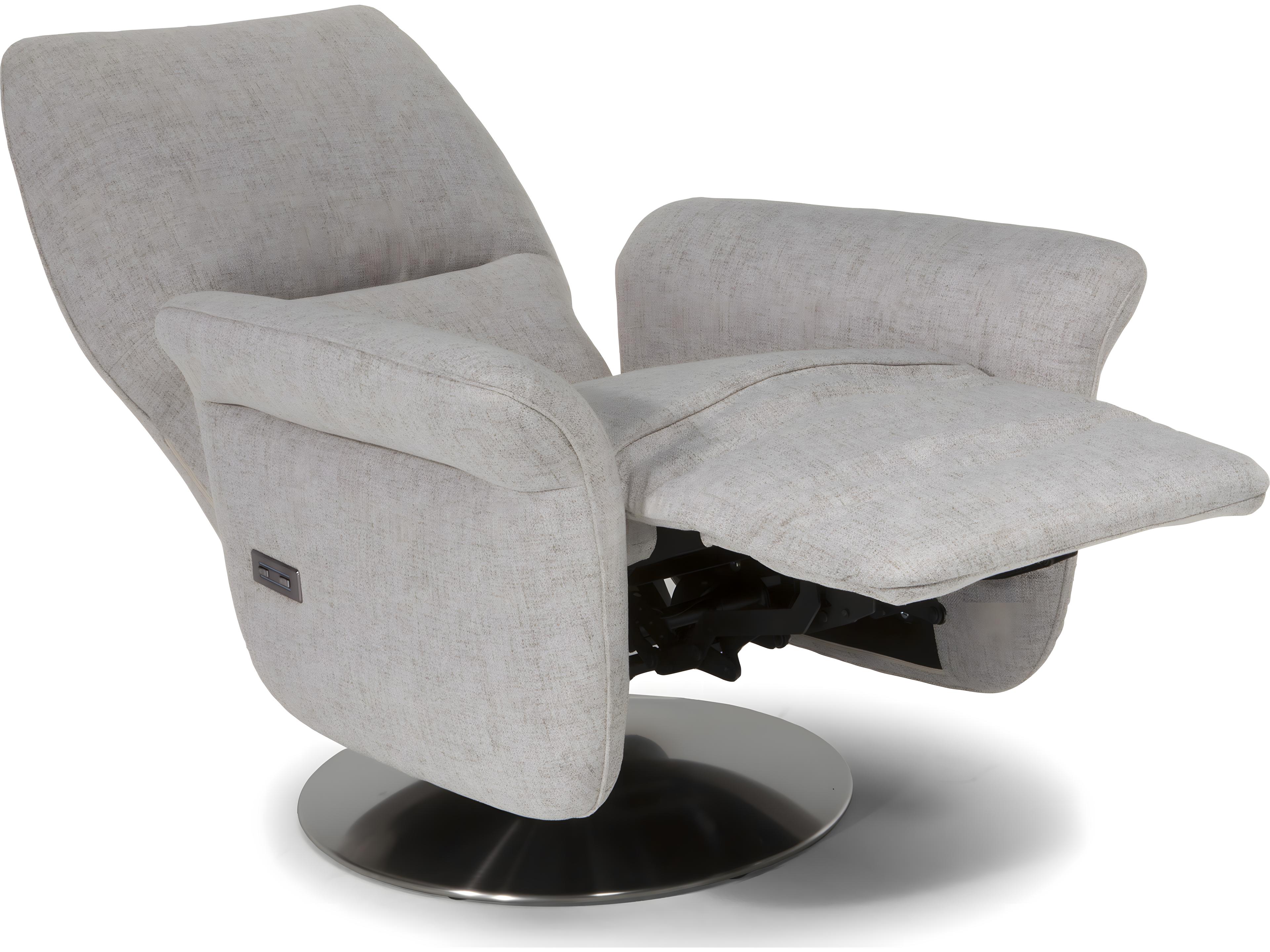 Natuzzi Editions Angelica Queen Swivel Double Reclining Accent Chair