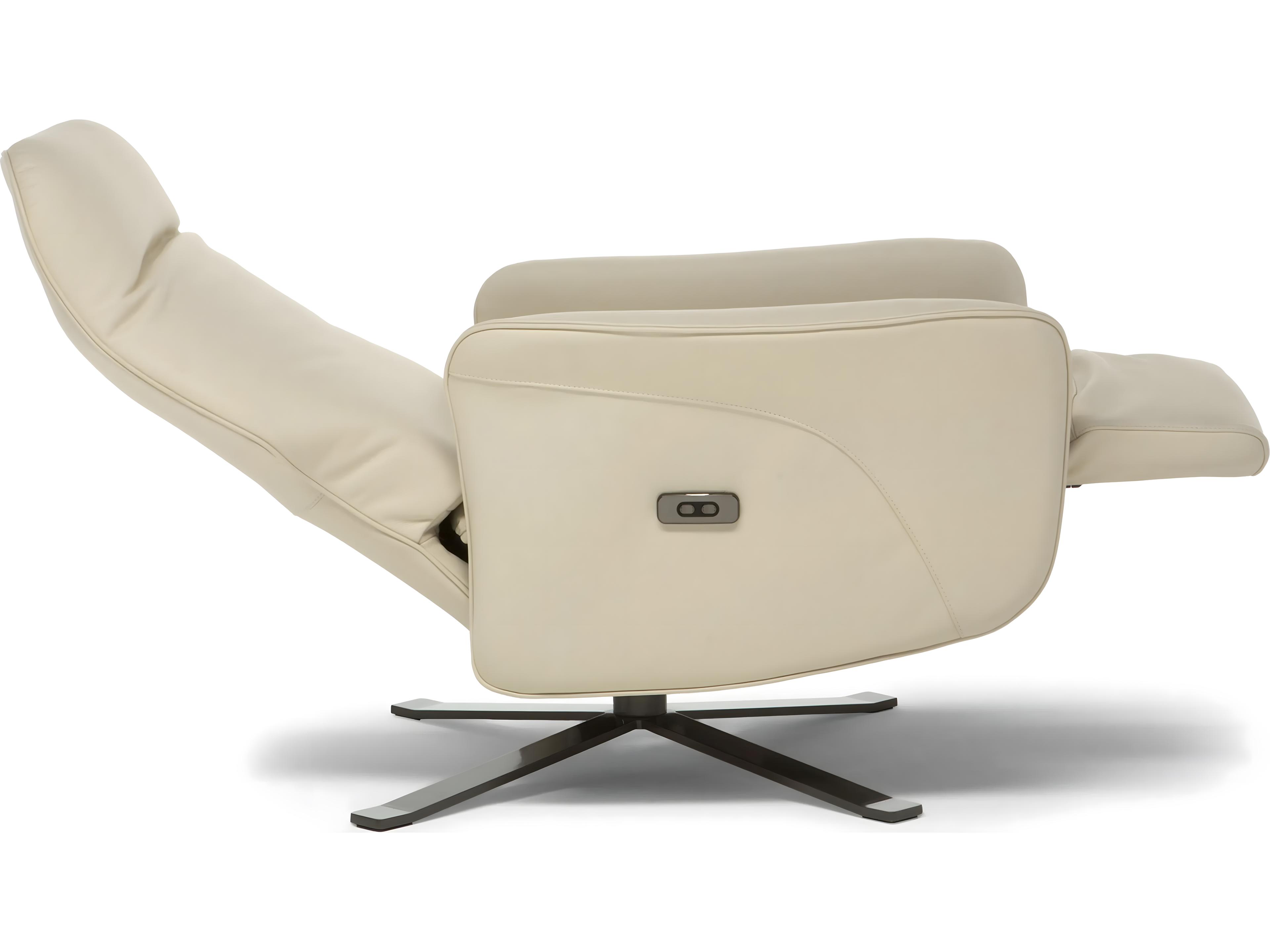 Natuzzi Editions Sidney King Swivel Armchair with Double Power Motion