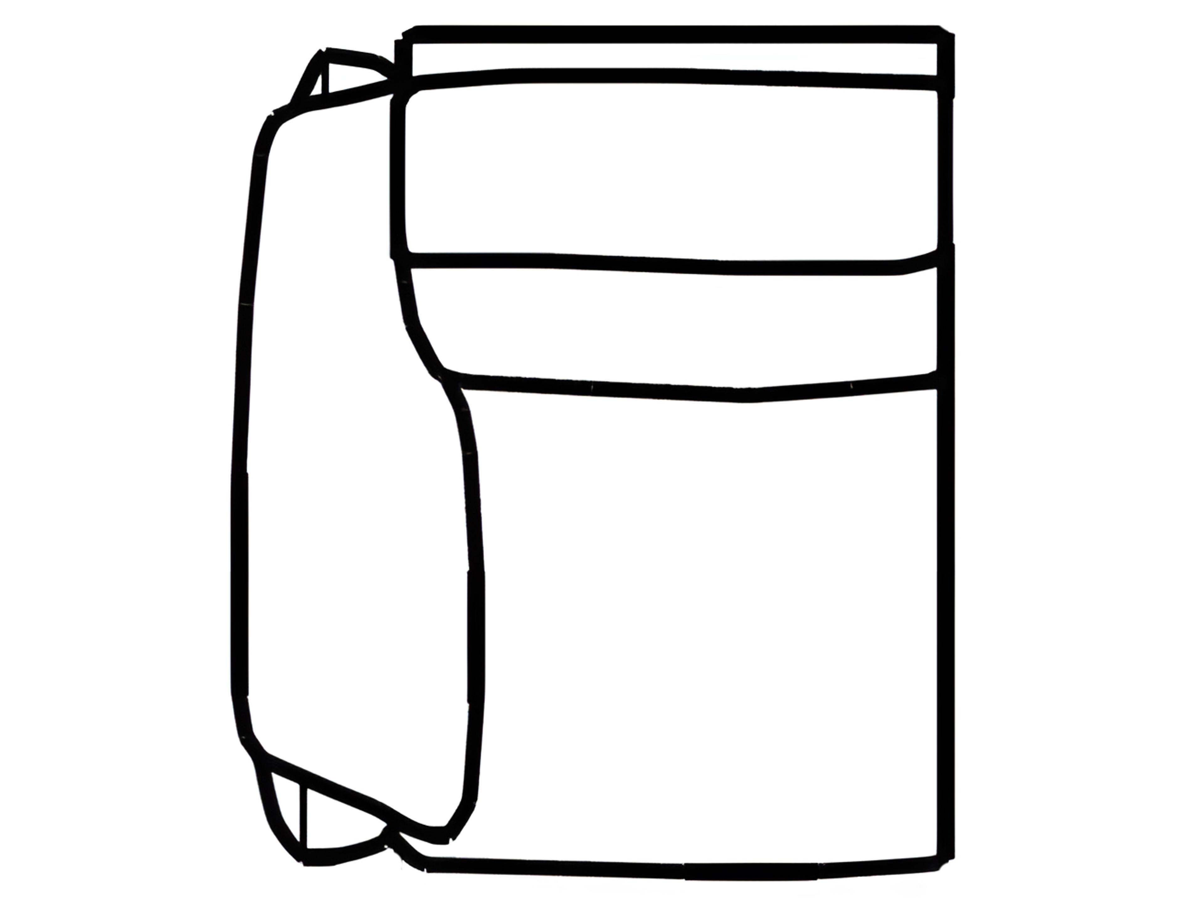 Houston Left Arm Facing Modular Chair