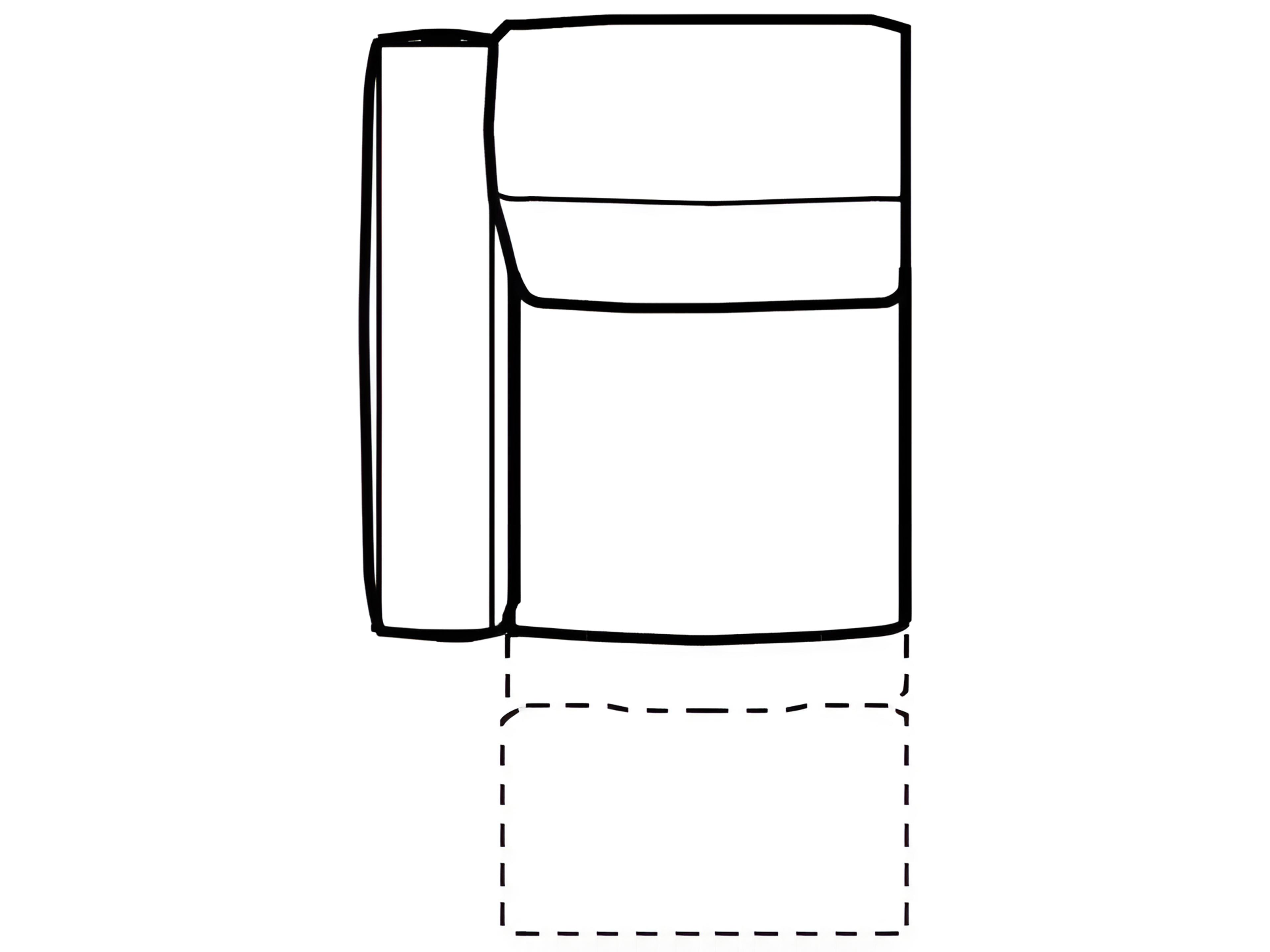 Oxford Left Arm Facing Power Reclining Modular Chair