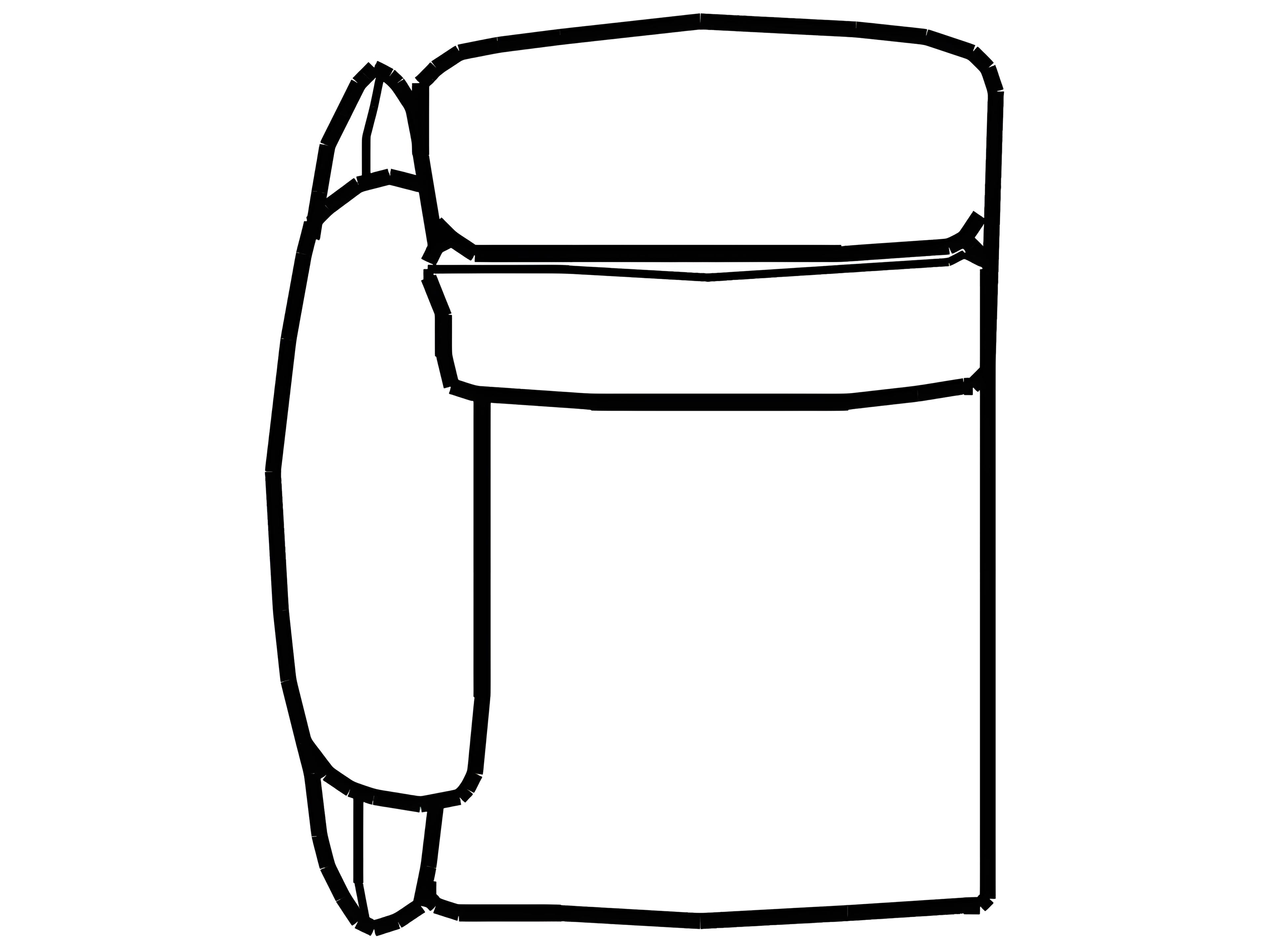 Memphis Left Arm Facing Modular Chair