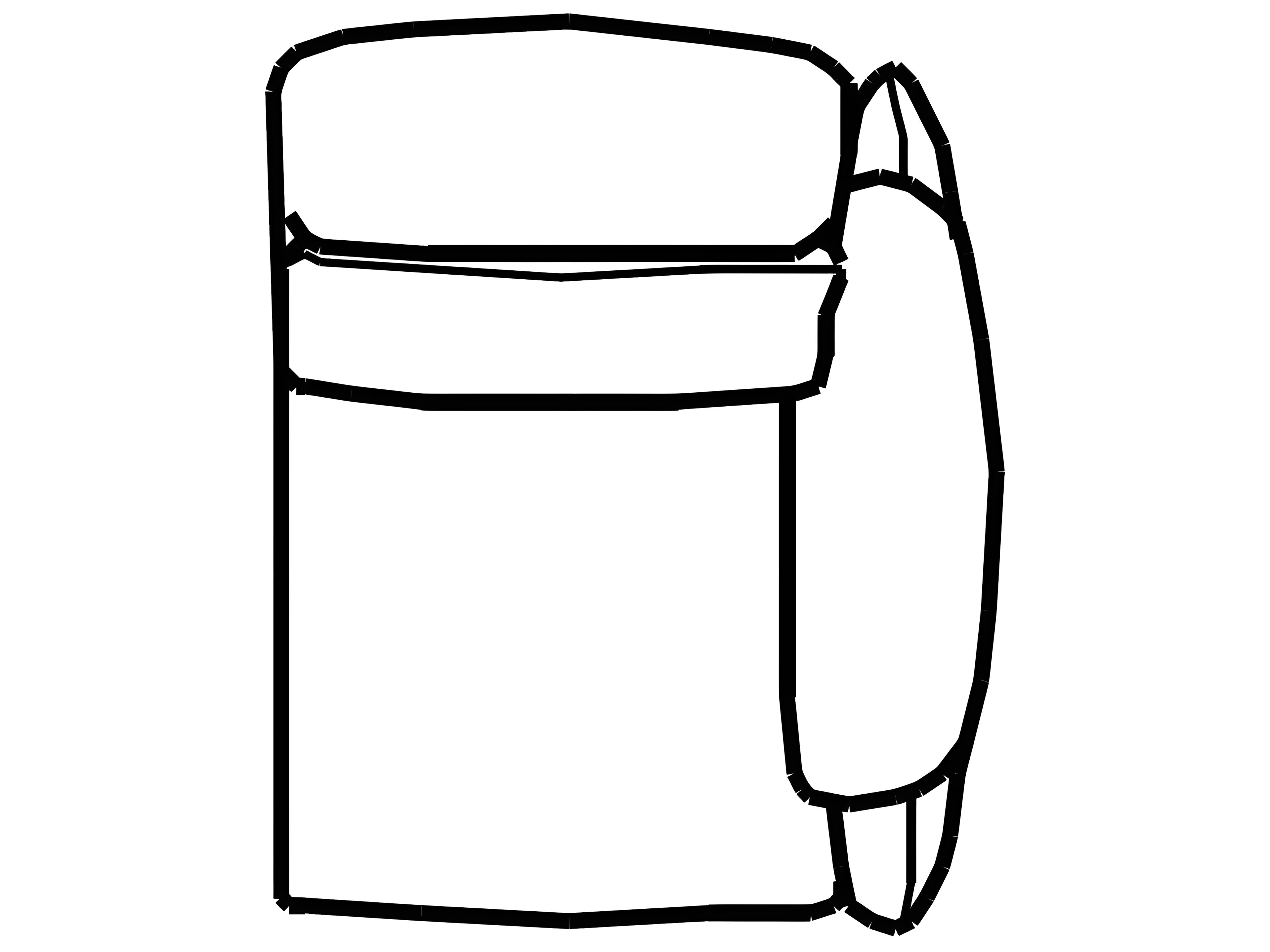 Memphis Right Arm Facing Modular Chair