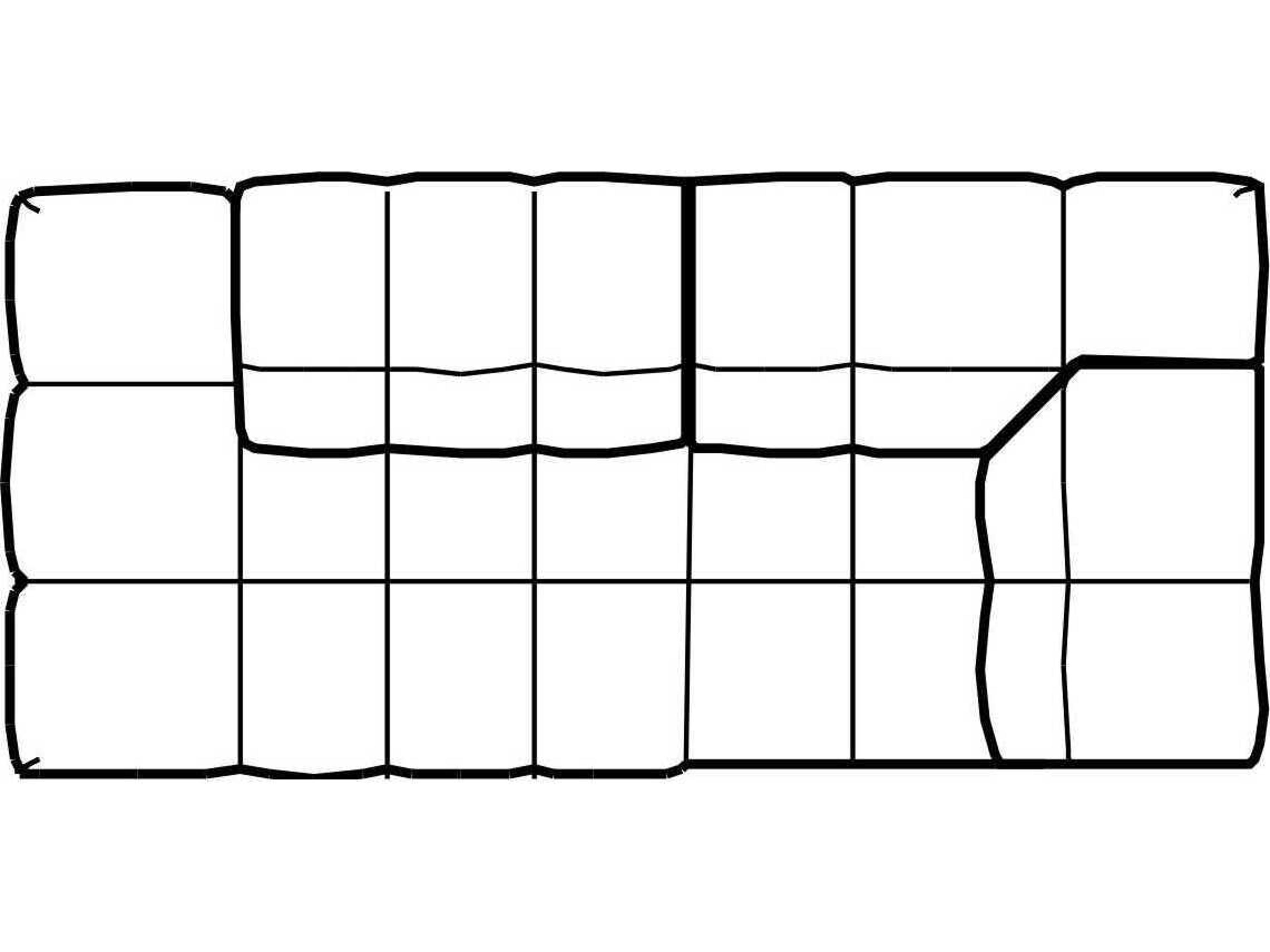 Scacco Left Terminal Corner Chair (Second Option)