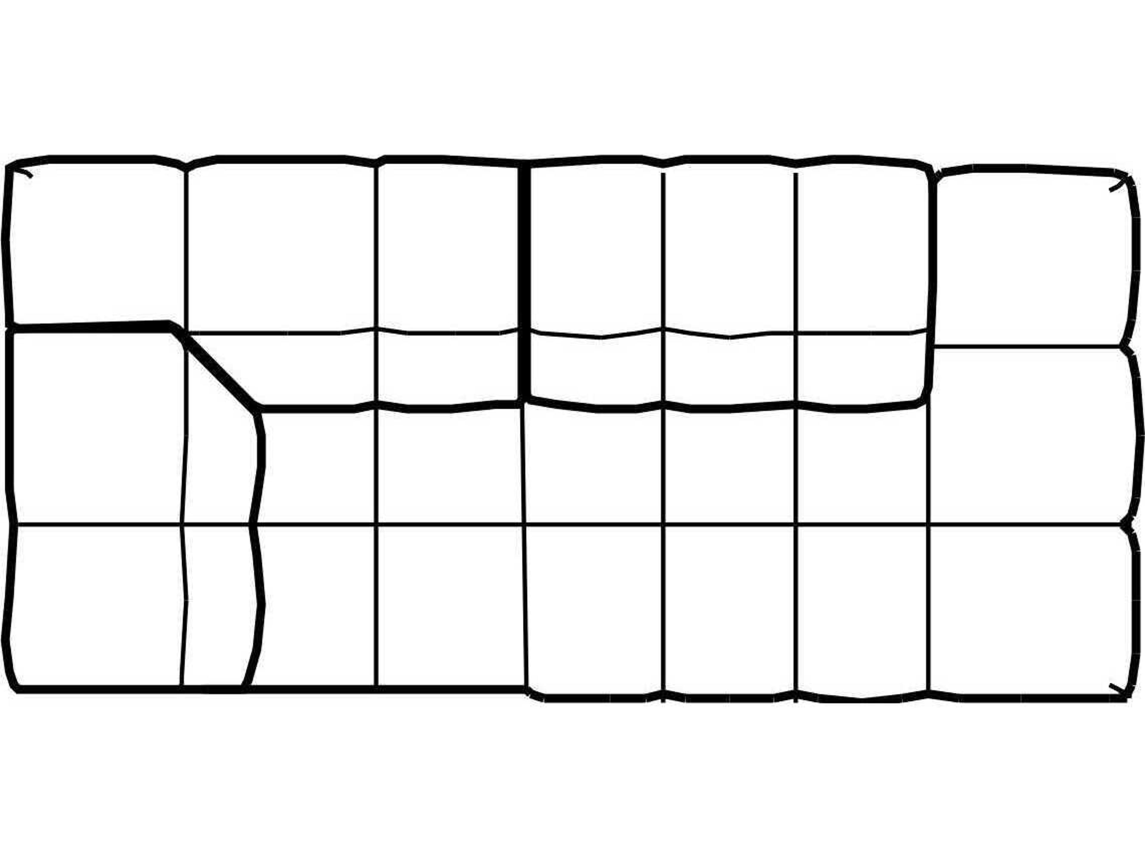 Scacco Right Terminal Corner Chair (Second Option)