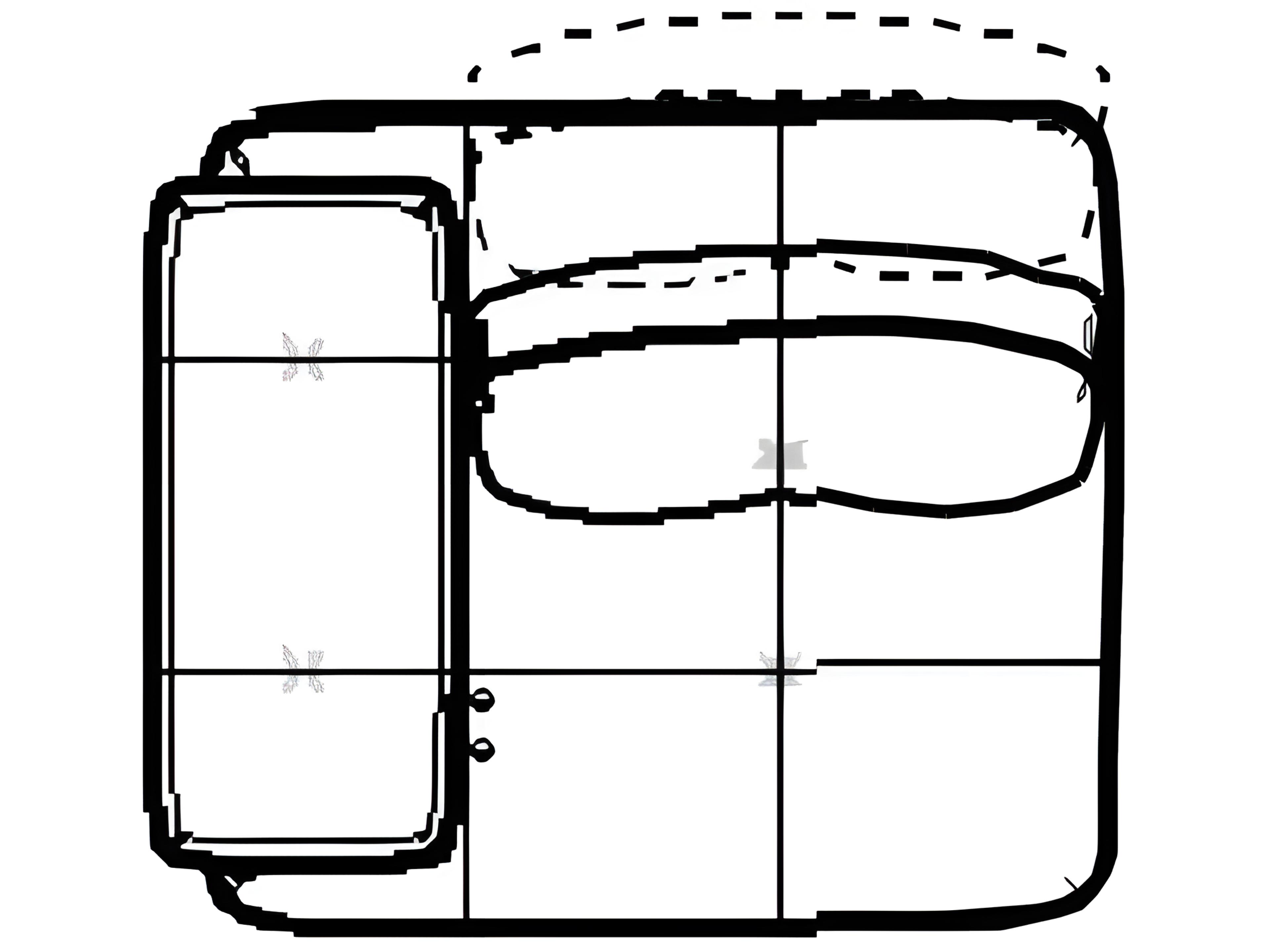 Pixel Left Arm Facing Electric Sliding Back Modular Chair