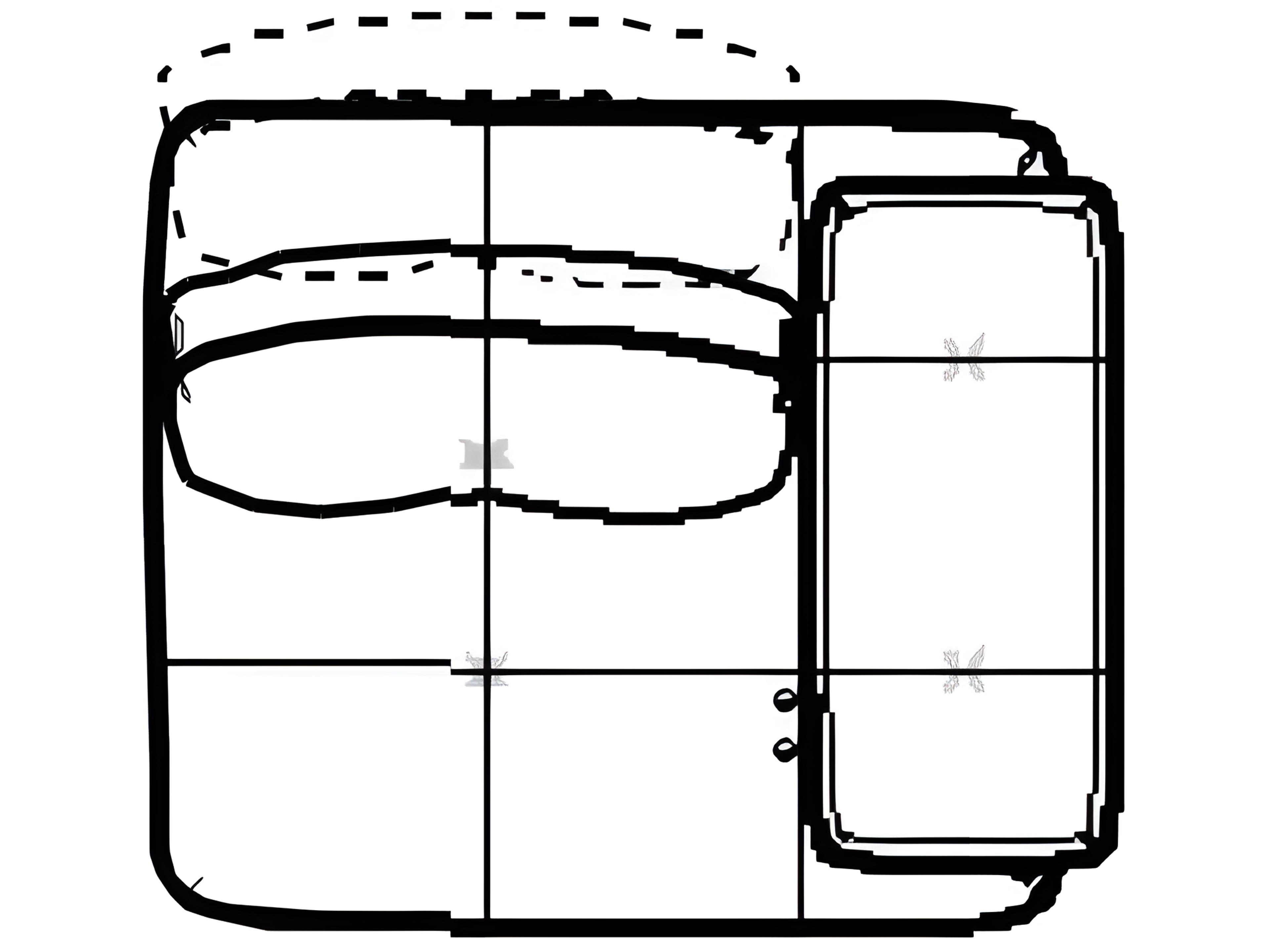 Pixel Right Arm Facing Electric Sliding Back Modular Chair
