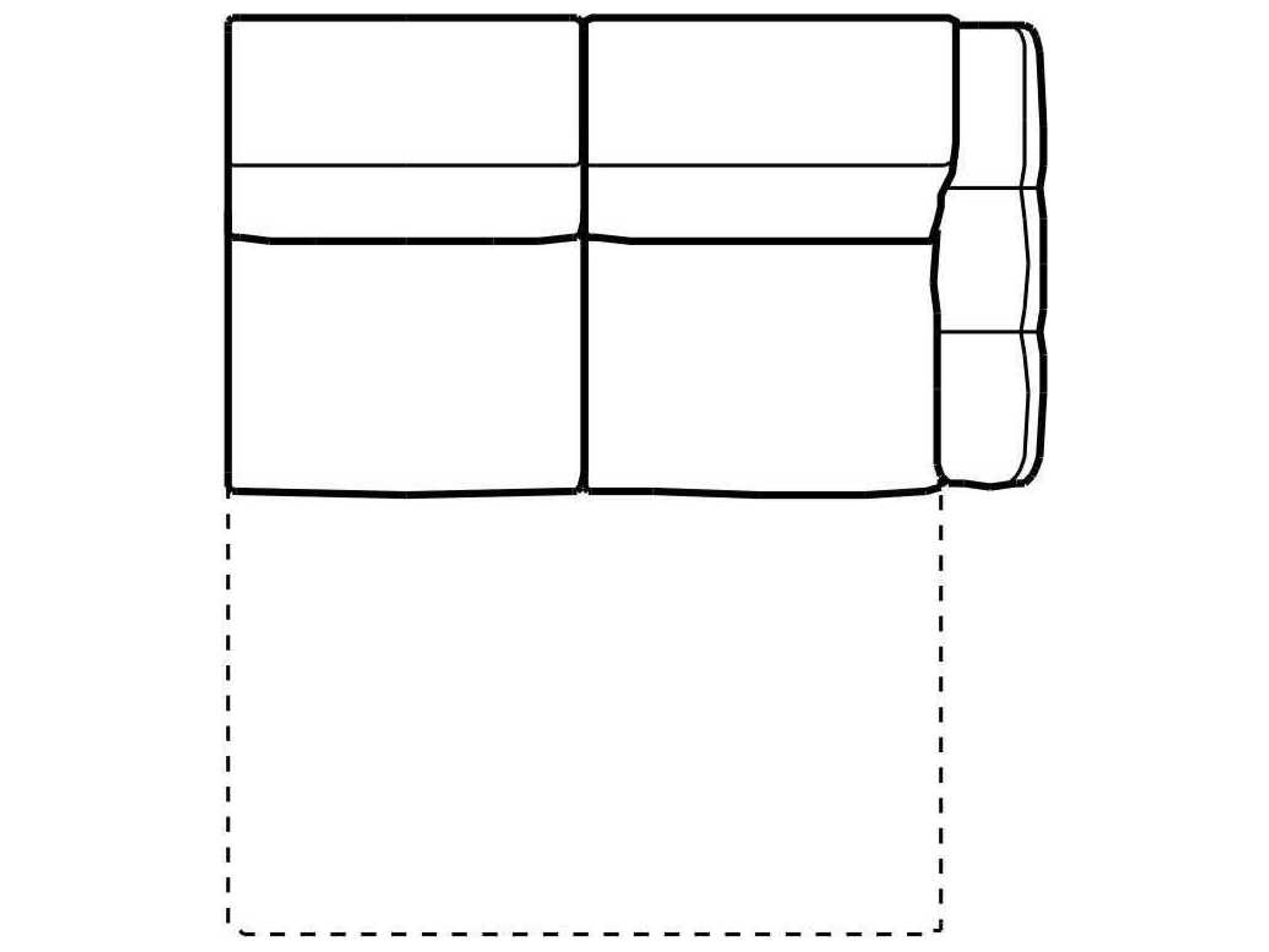 Capri Right Arm Facing Sofa Bed