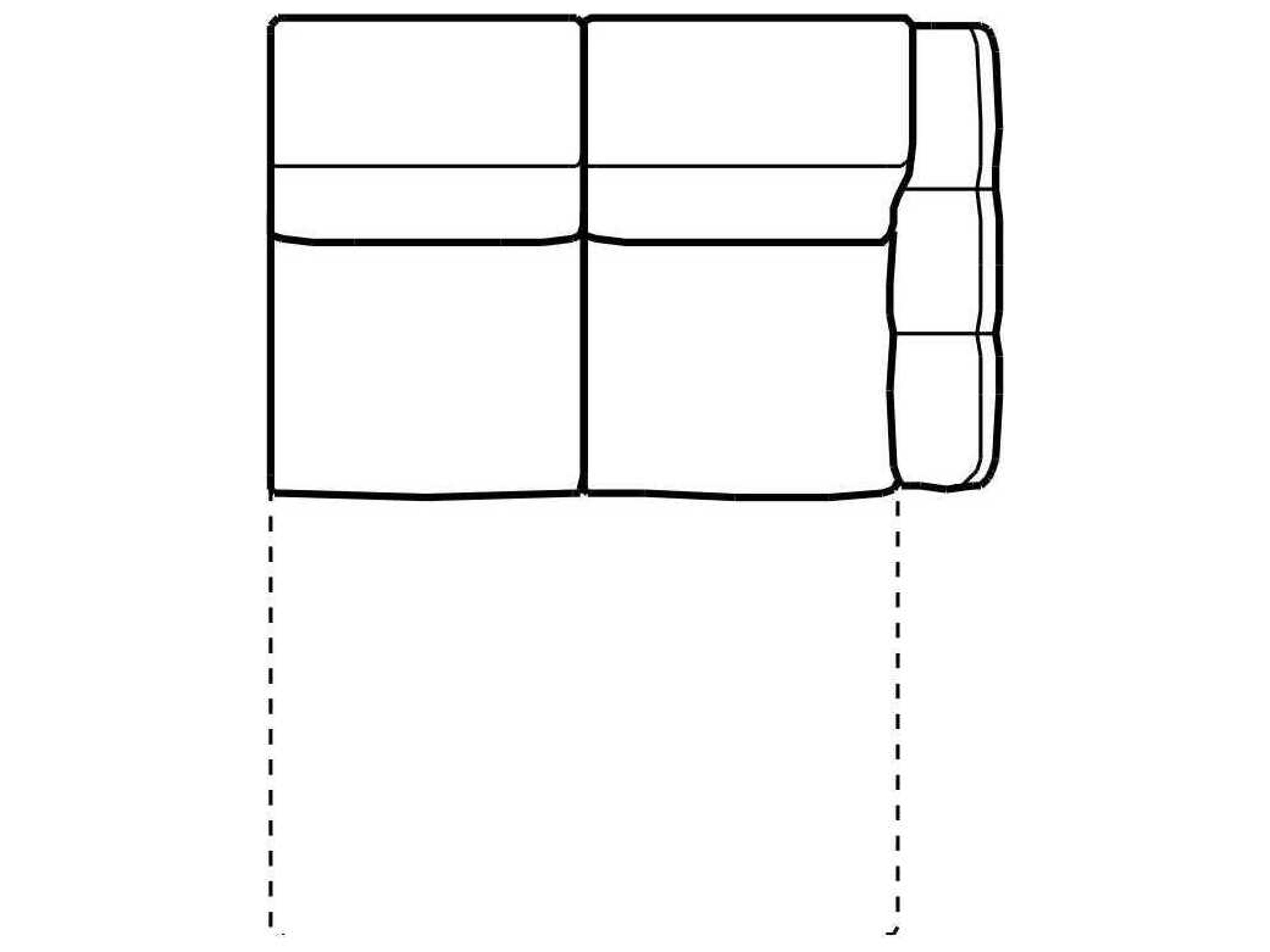 Capri Right Arm Facing Sofa Bed