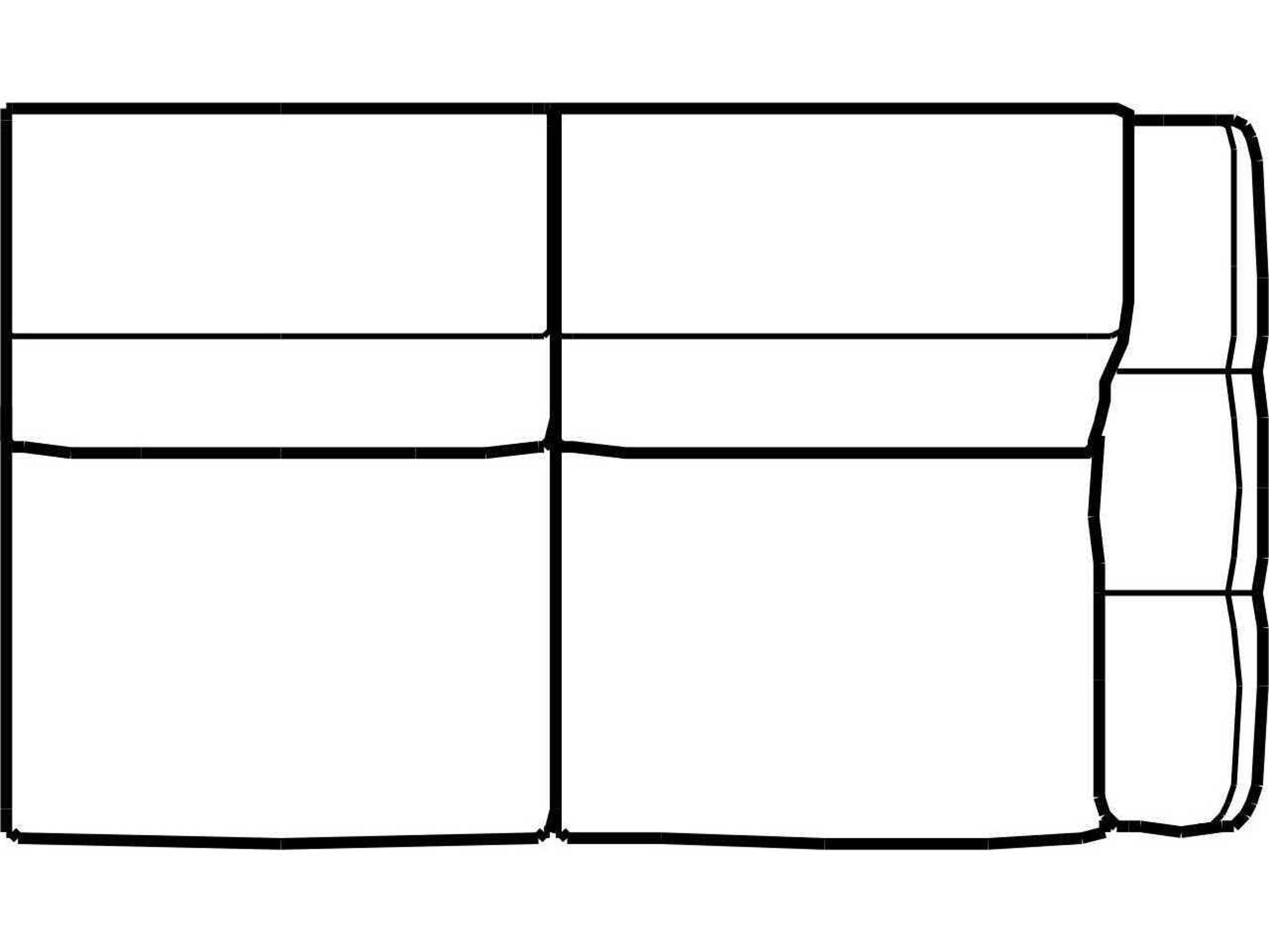 Capri Right Arm Facing Loveseat and a Half