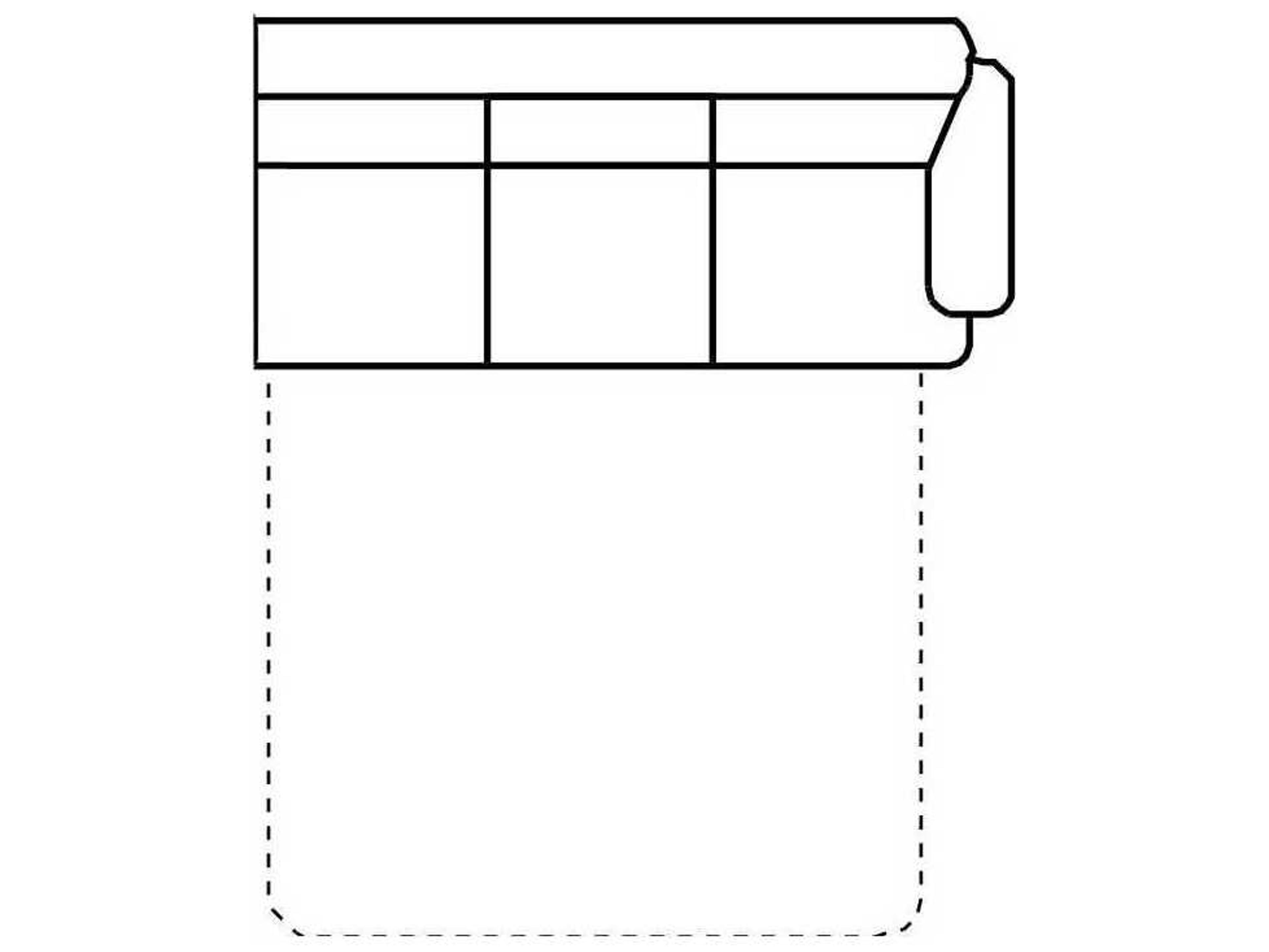 Capri Left Arm Facing Sofa Bed with Slat Mesh