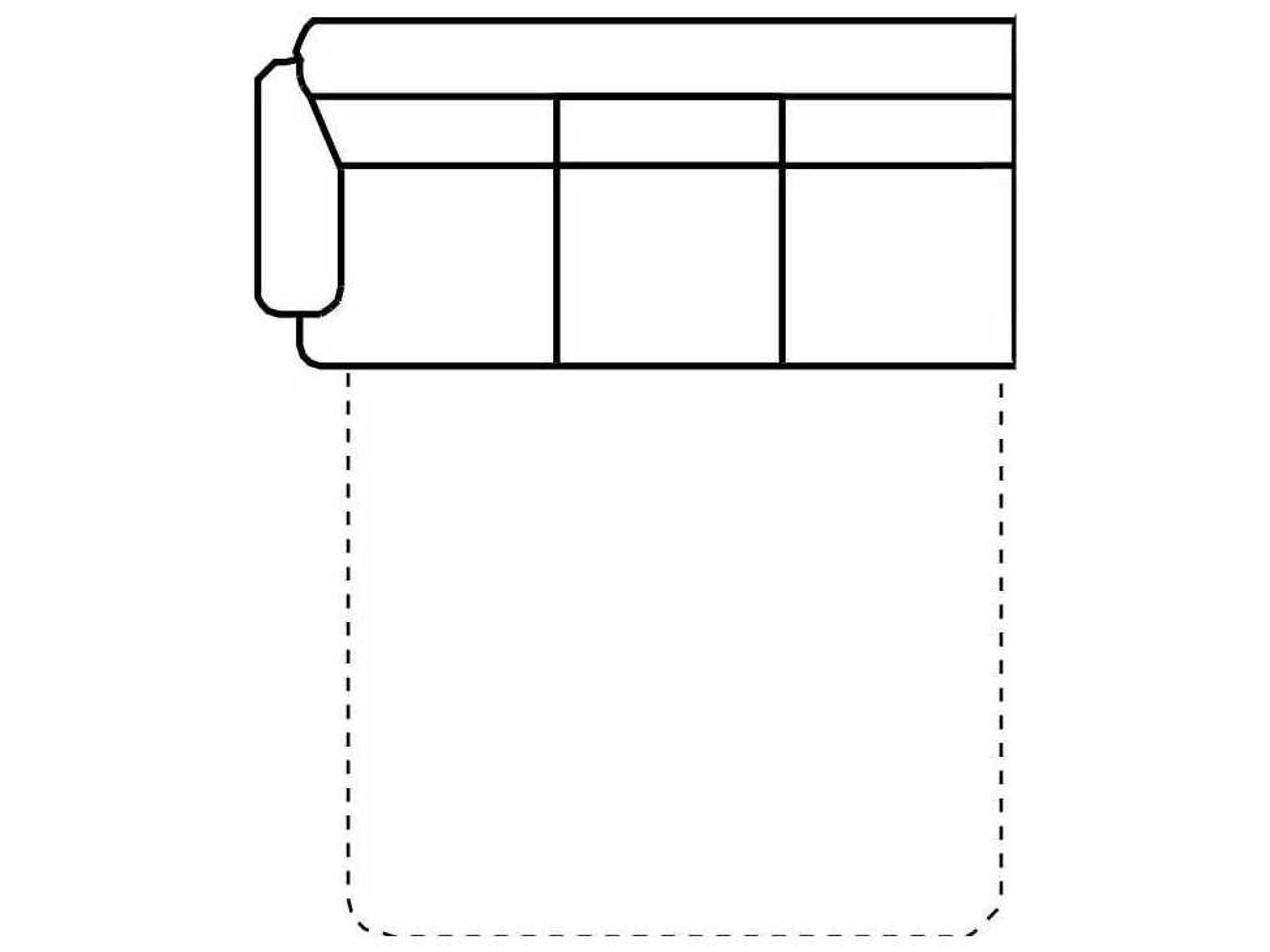 Capri Right Arm Facing Sofa Bed with Slat Mesh