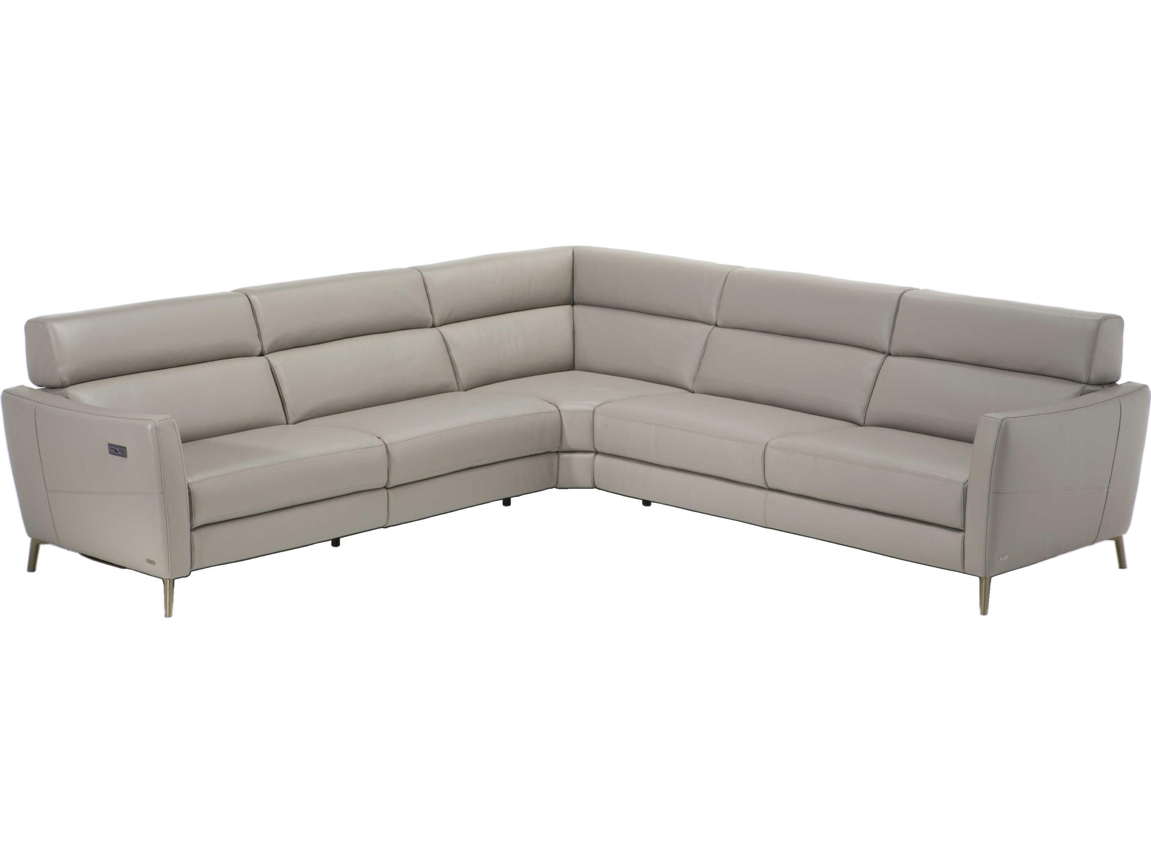 Greg Leather Sectional Sofa