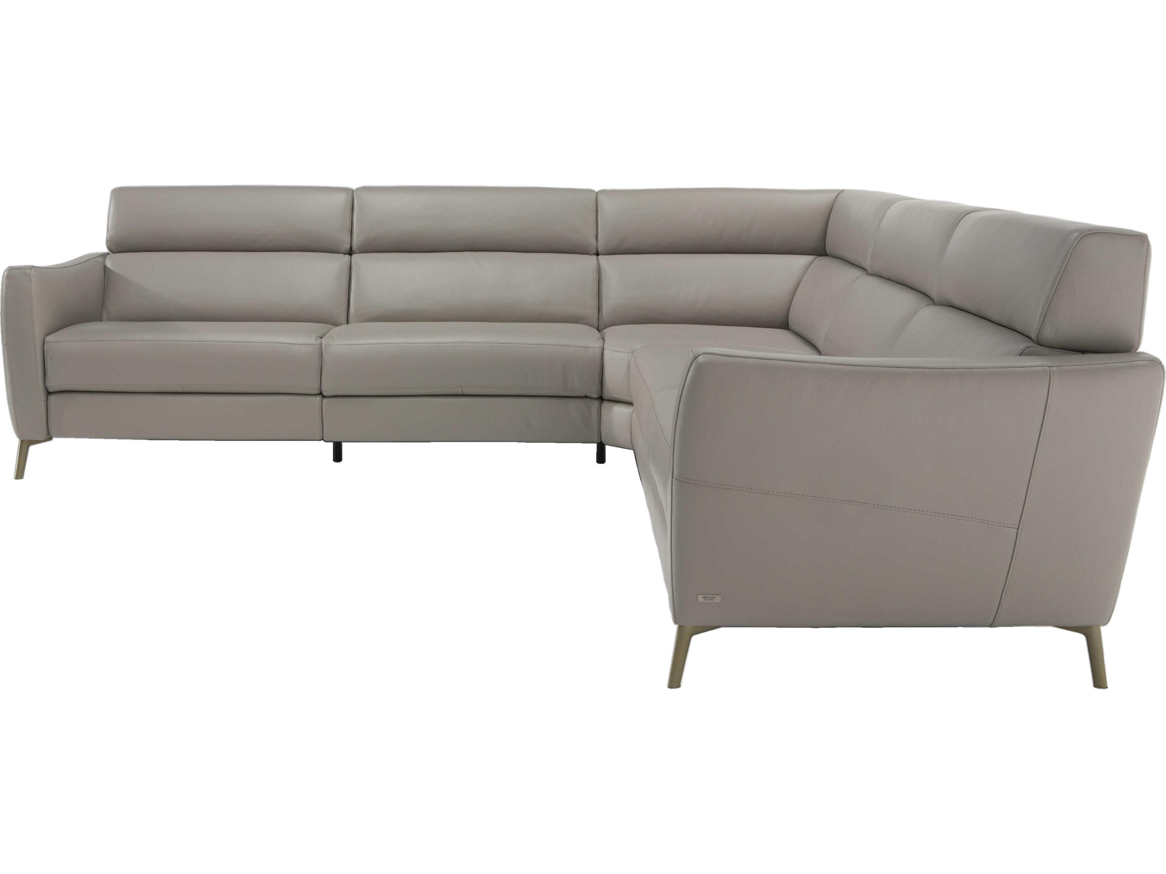 Natuzzi Editions Greg Leather Sectional Sofa