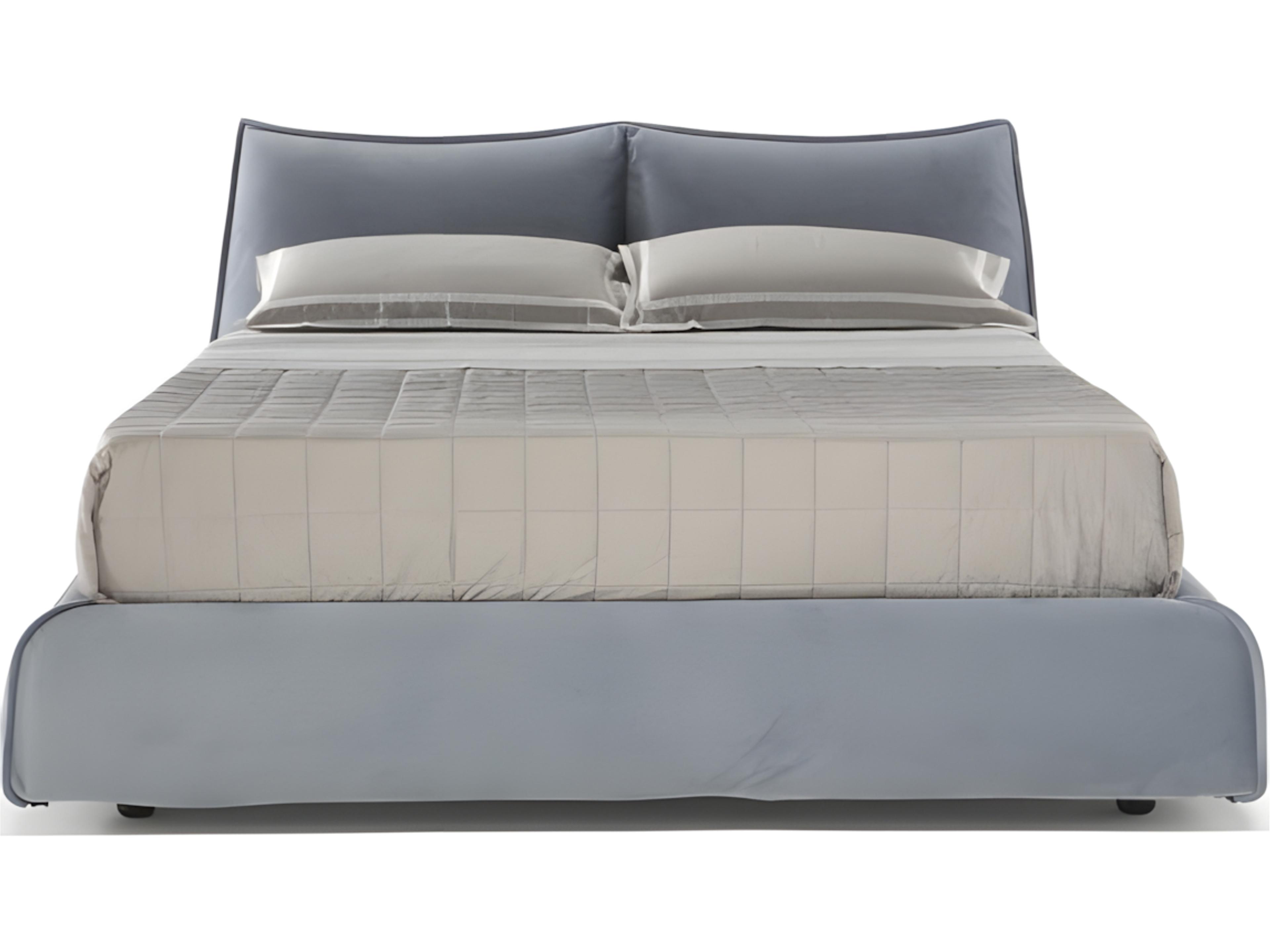 Natuzzi Editions Lunare King Bed Split Mesh with Tall Headboard