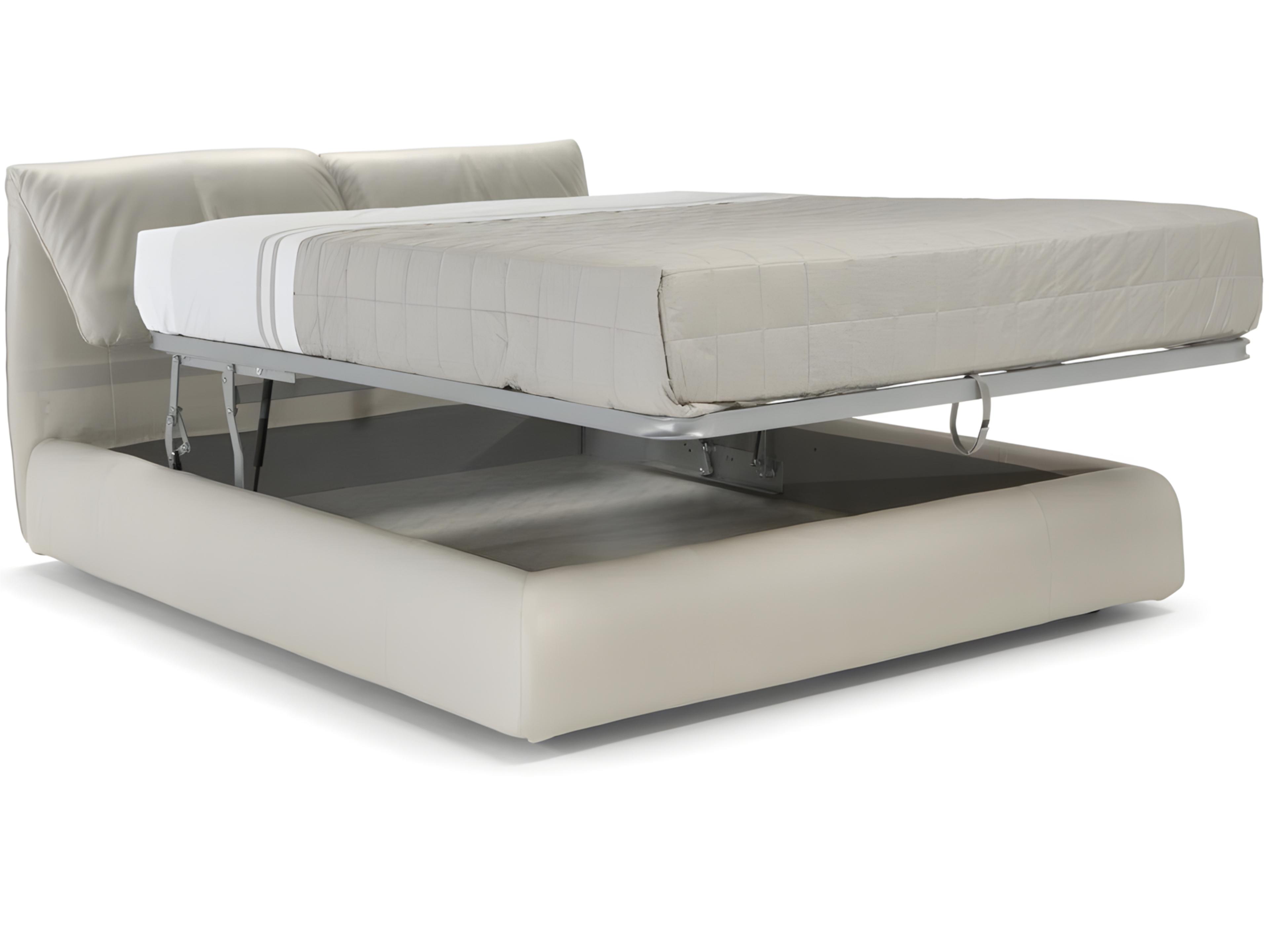 Natuzzi Editions Orbitale Queen Storage Bed with Split Mesh