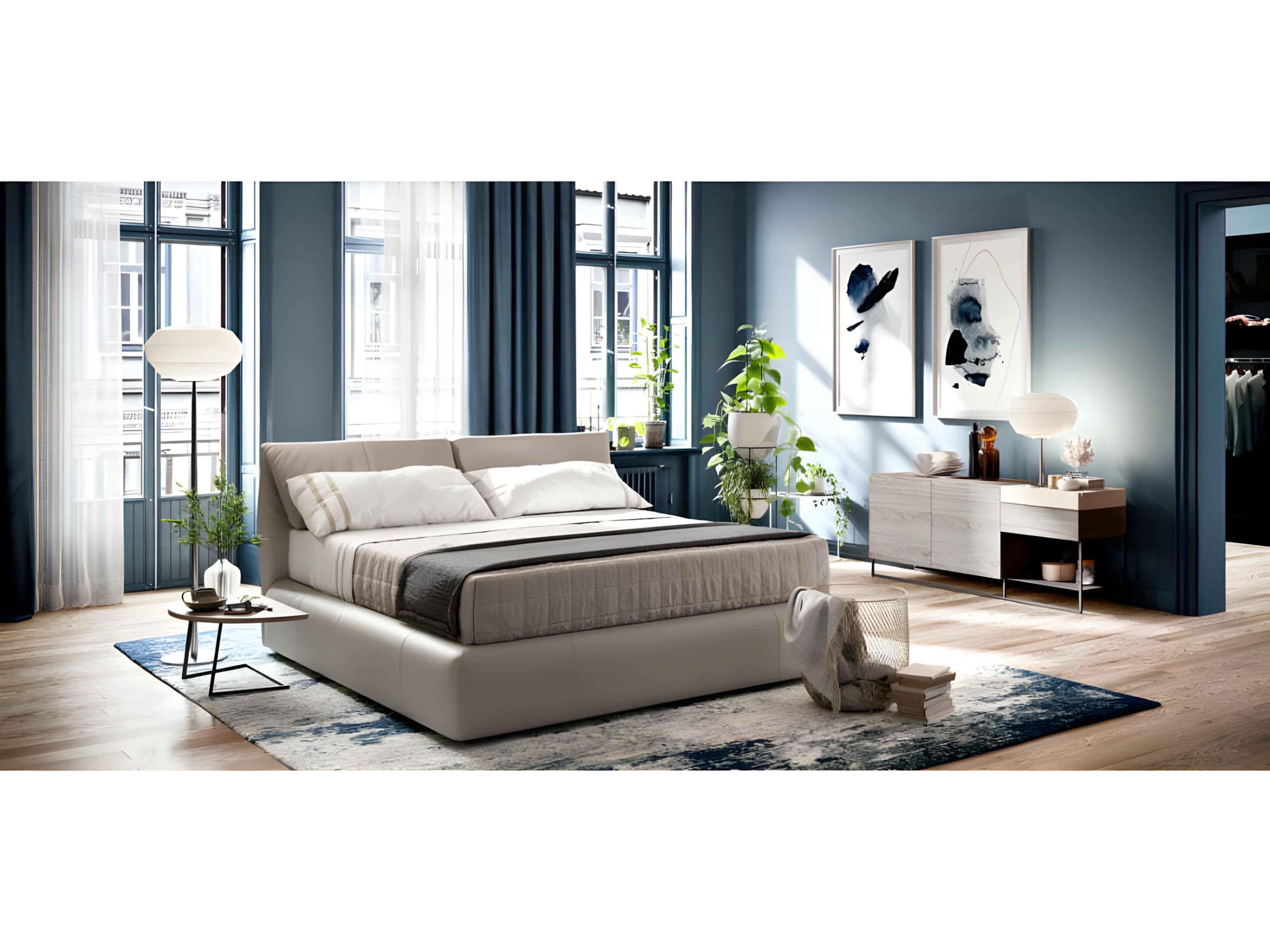 Natuzzi Editions Orbitale Double Bed with Split Mesh
