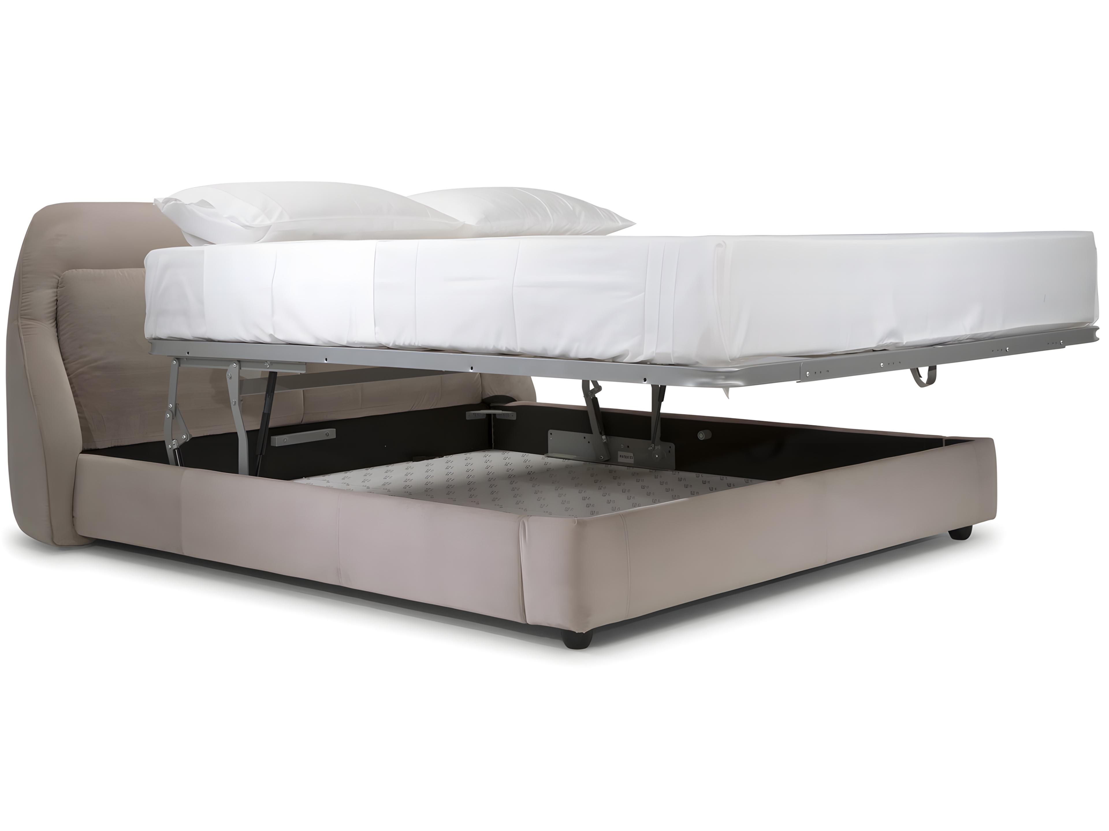 Natuzzi Editions Parigi King Storage Bed Split Mesh