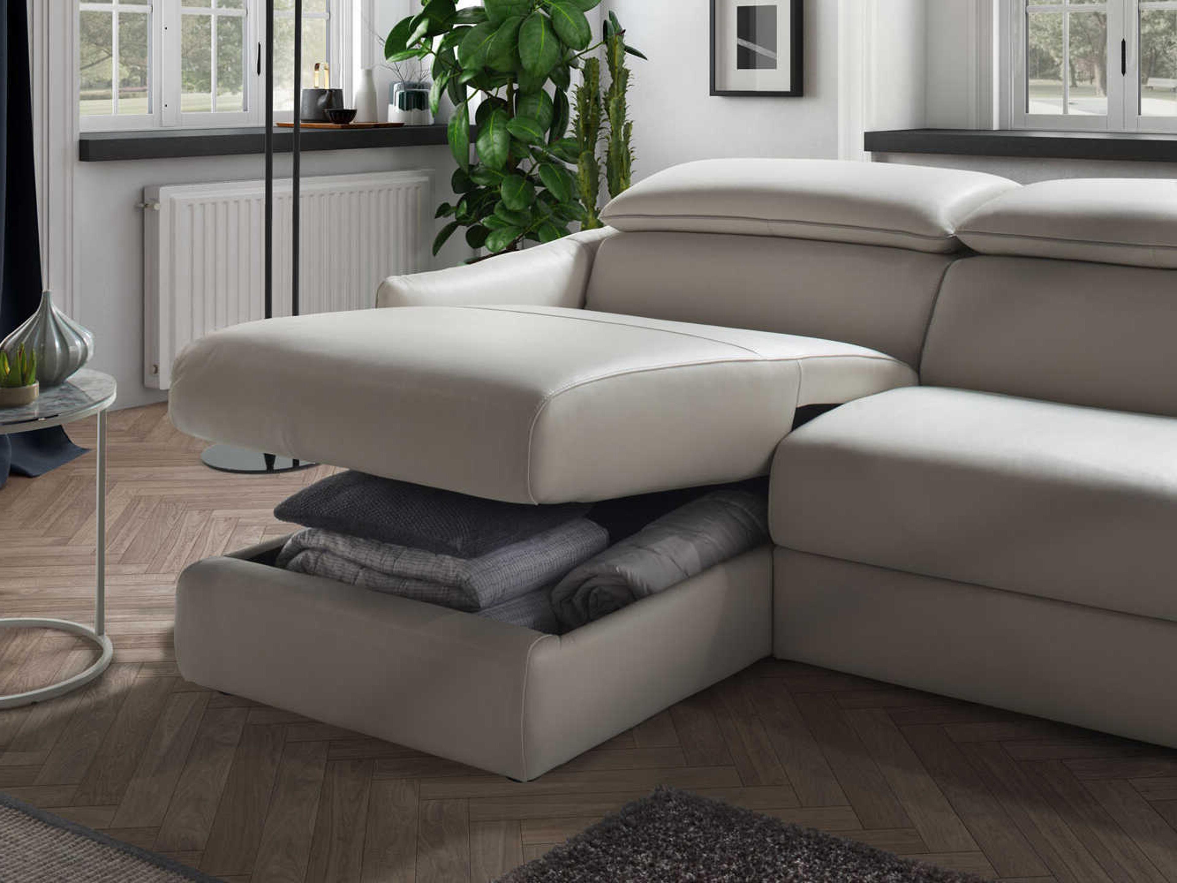 Natuzzi Editions Meraviglia Leather Sectional Sofa